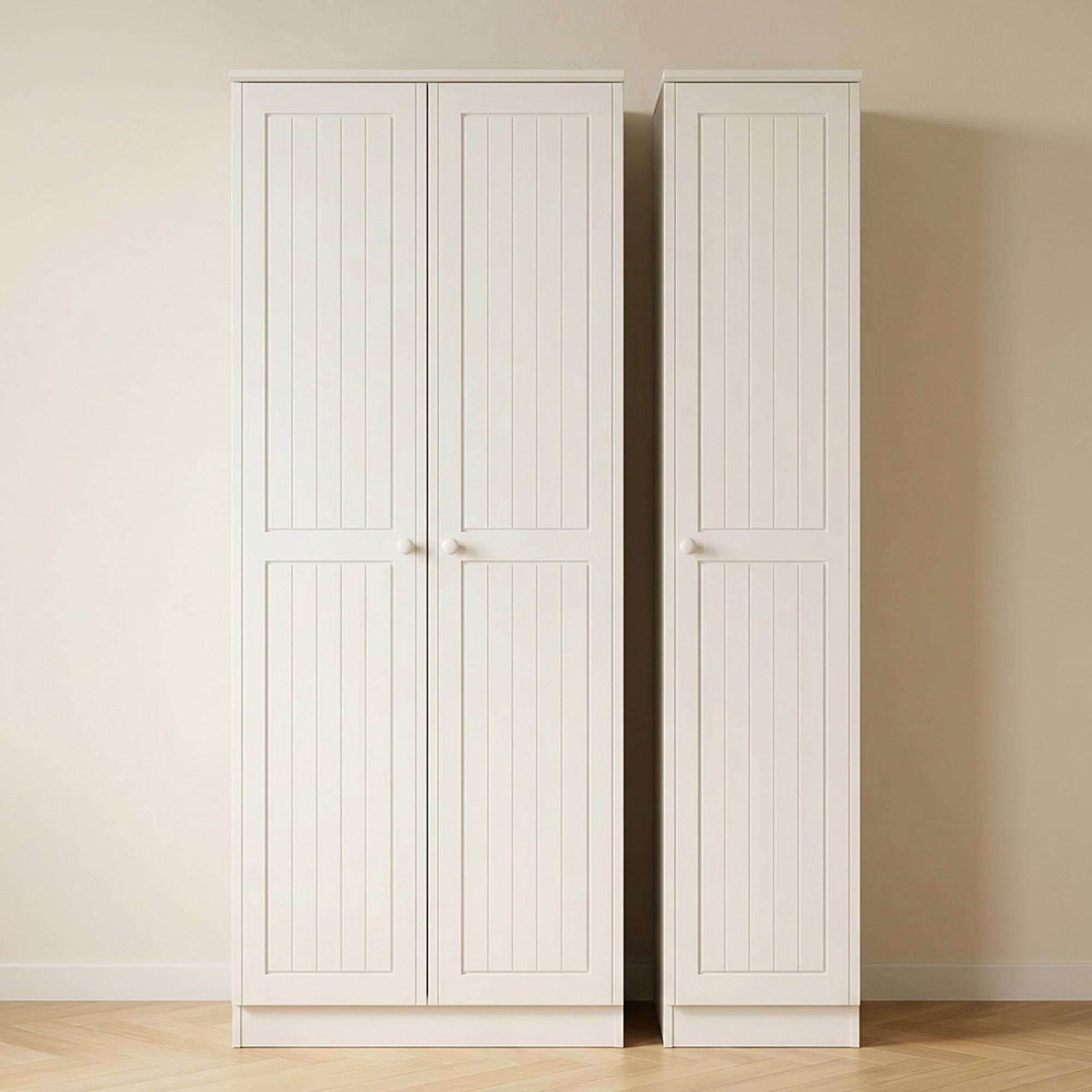 Warwick Wardrobe - 3 Door - Tall - Triple - White