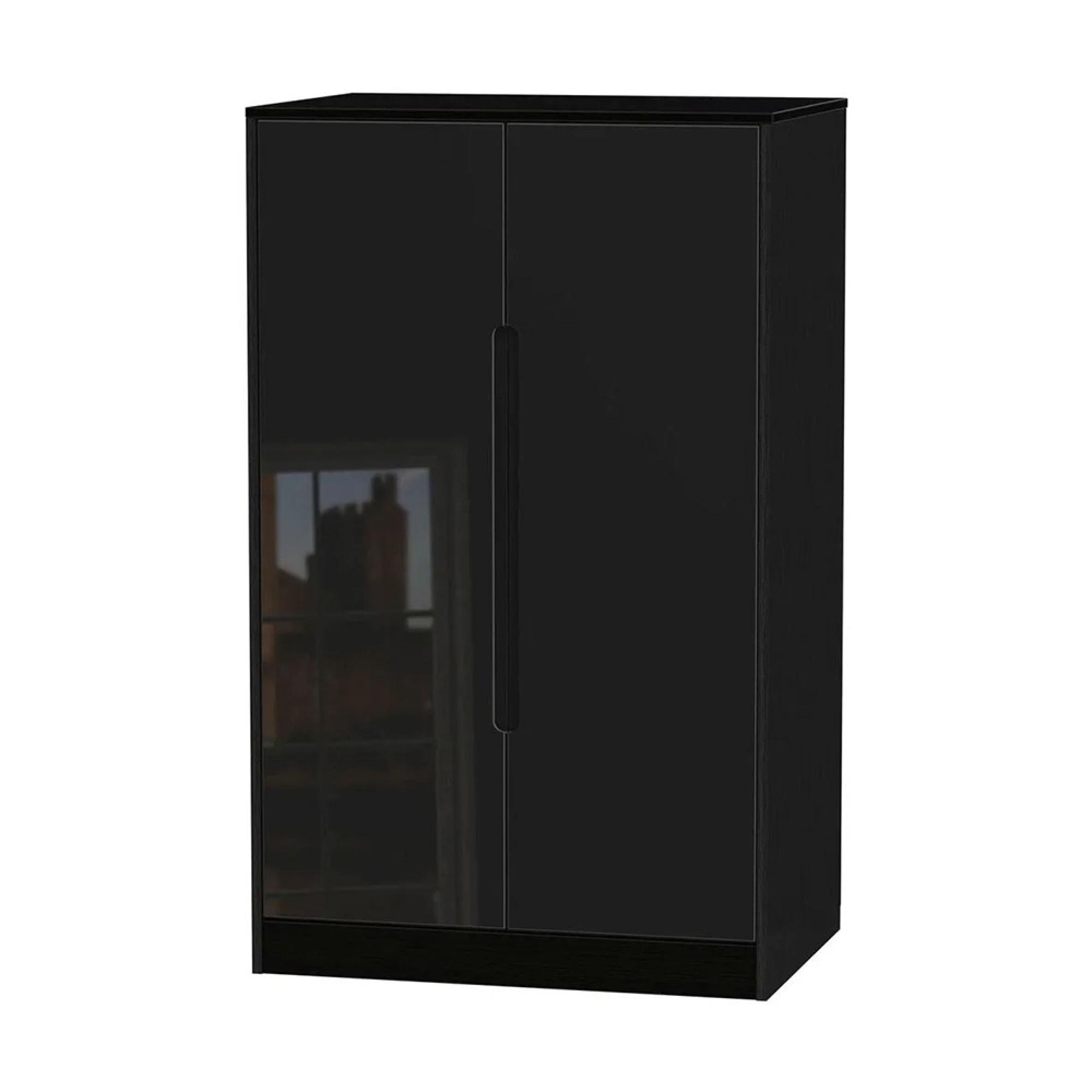 Monaco Wardrobe - Midi - Black Gloss
