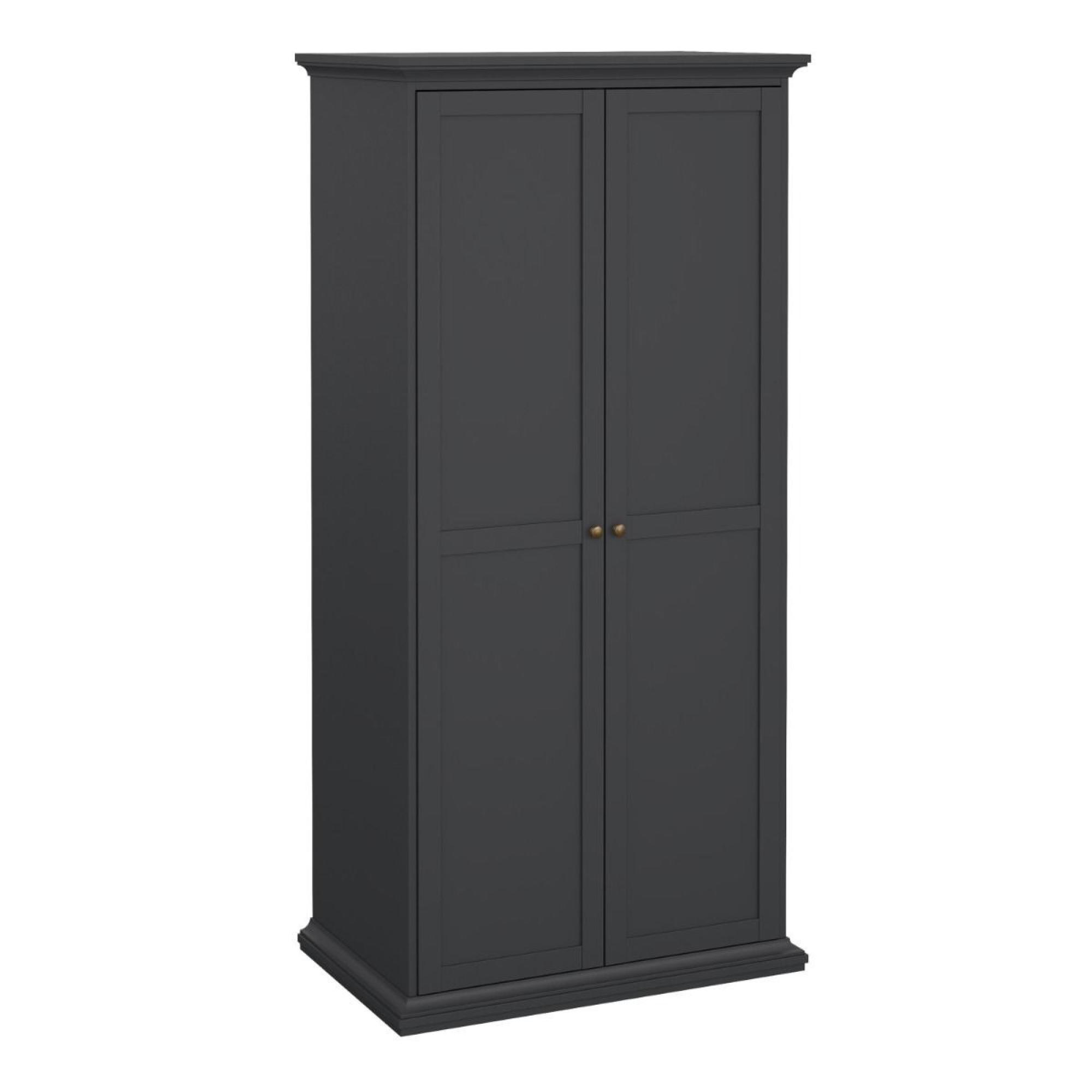 Paris Wardrobe - 2 Door - Grey