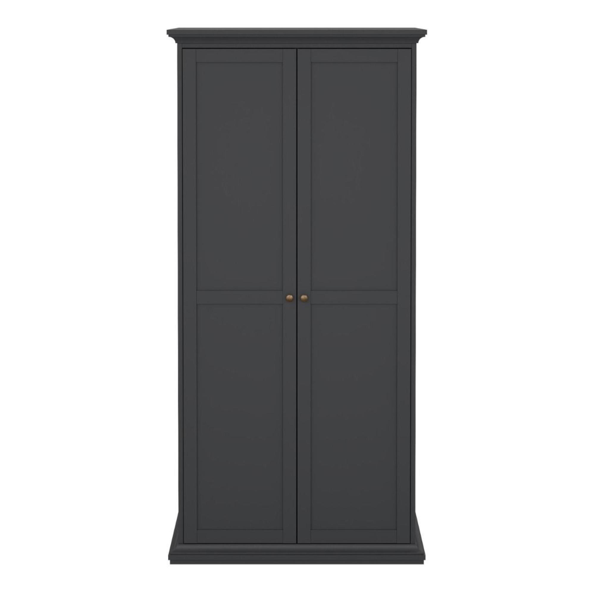 Paris Wardrobe - 2 Door - Grey