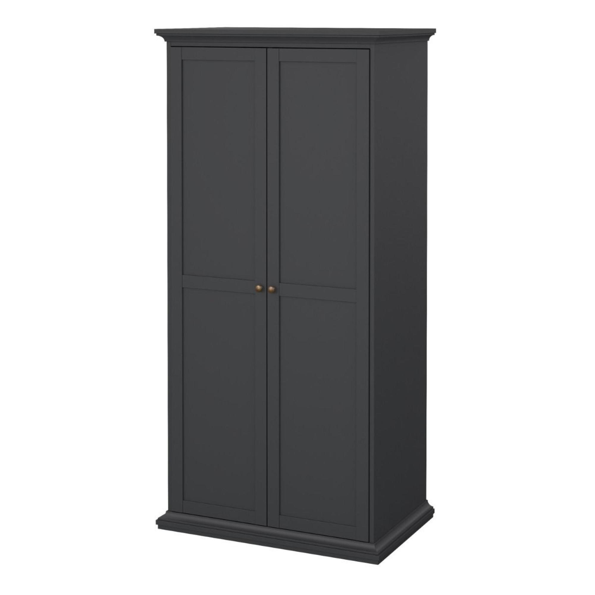 Paris Wardrobe - 2 Door - Grey