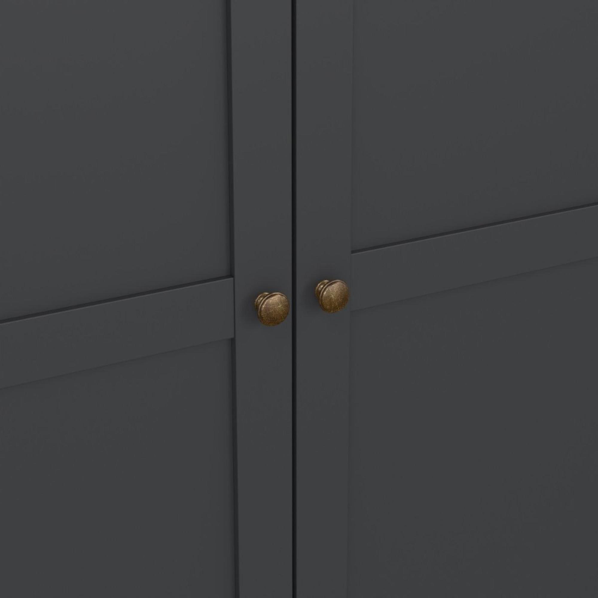 Paris Wardrobe - 2 Door - Grey