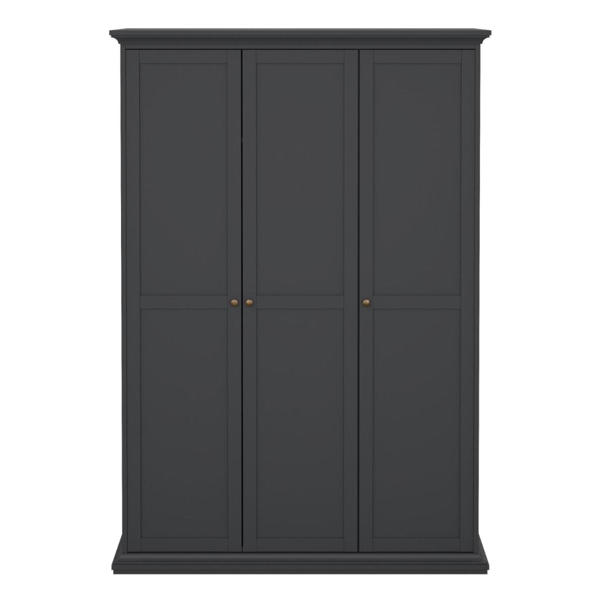 Paris Wardrobe - 3 Door - Grey
