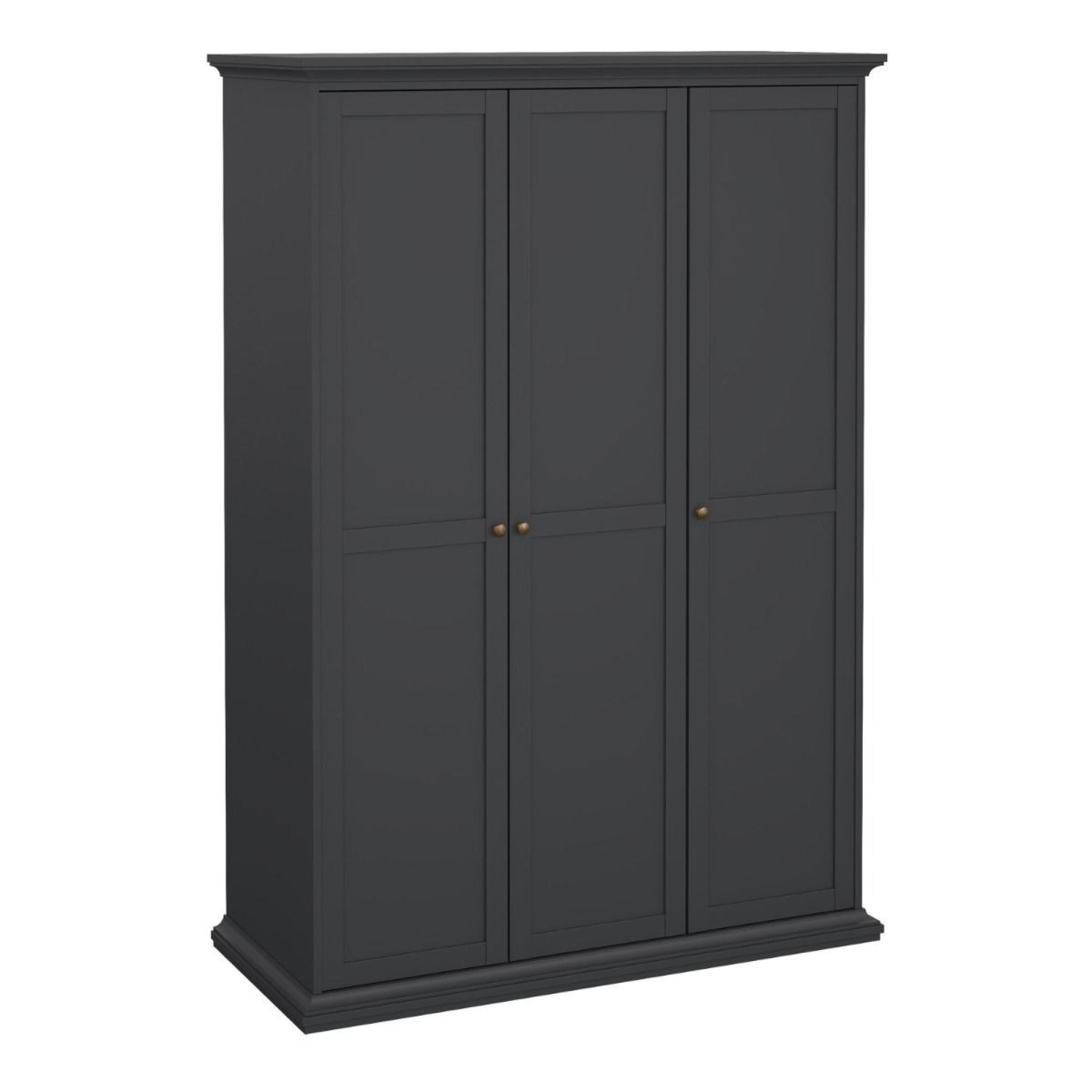 Paris Wardrobe - 3 Door - Grey