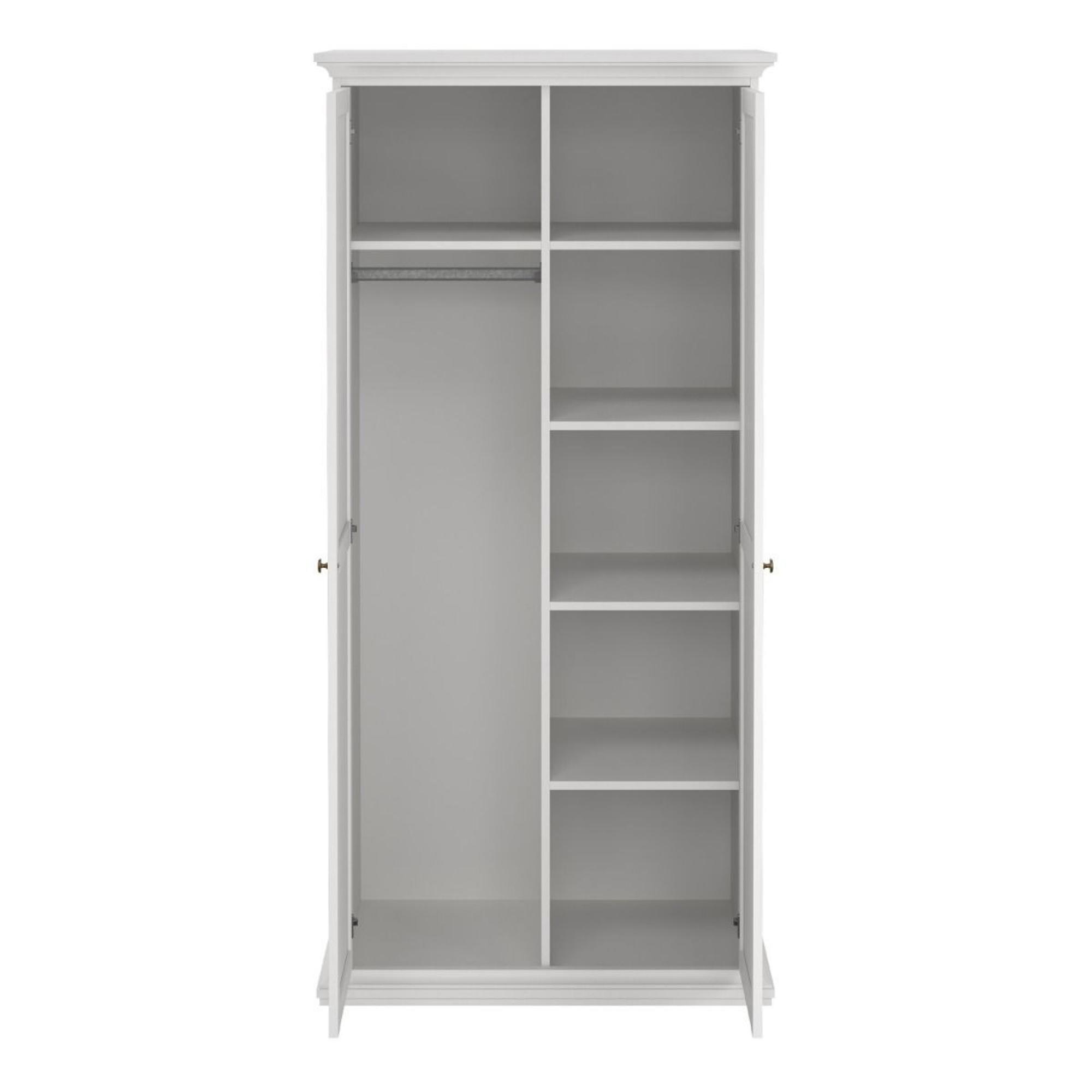Paris Wardrobe - 2 Door - White