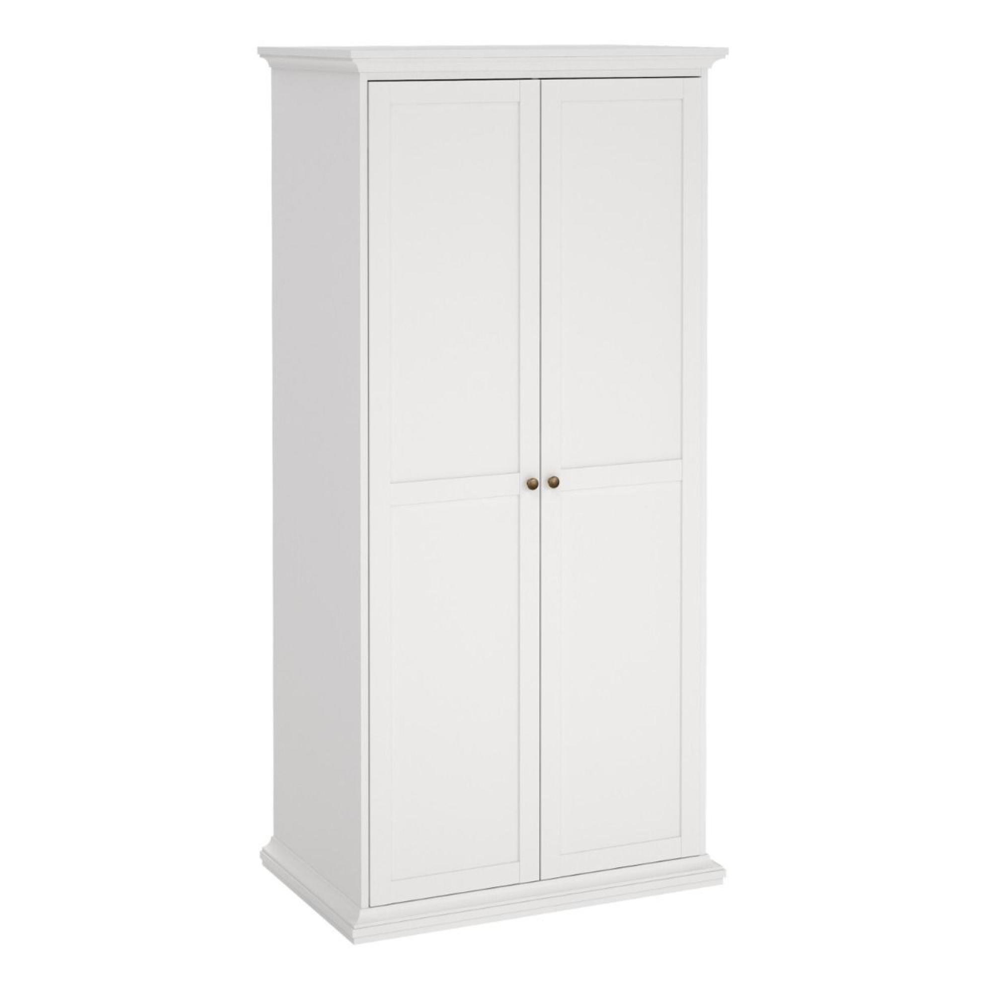 Paris Wardrobe - 2 Door - White