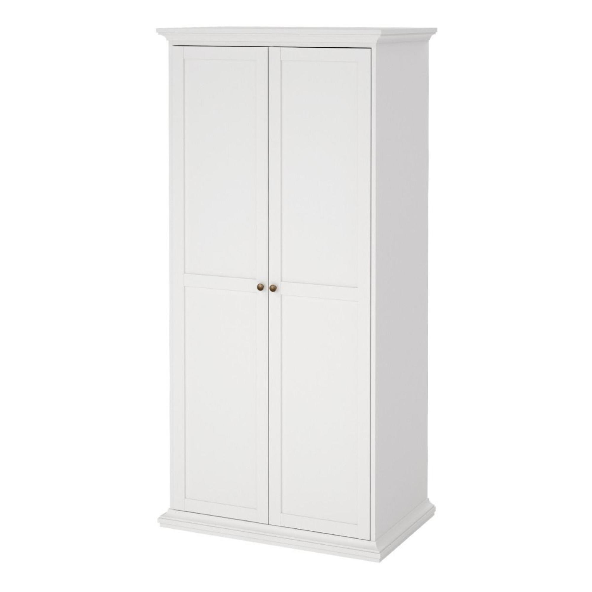 Paris Wardrobe - 2 Door - White