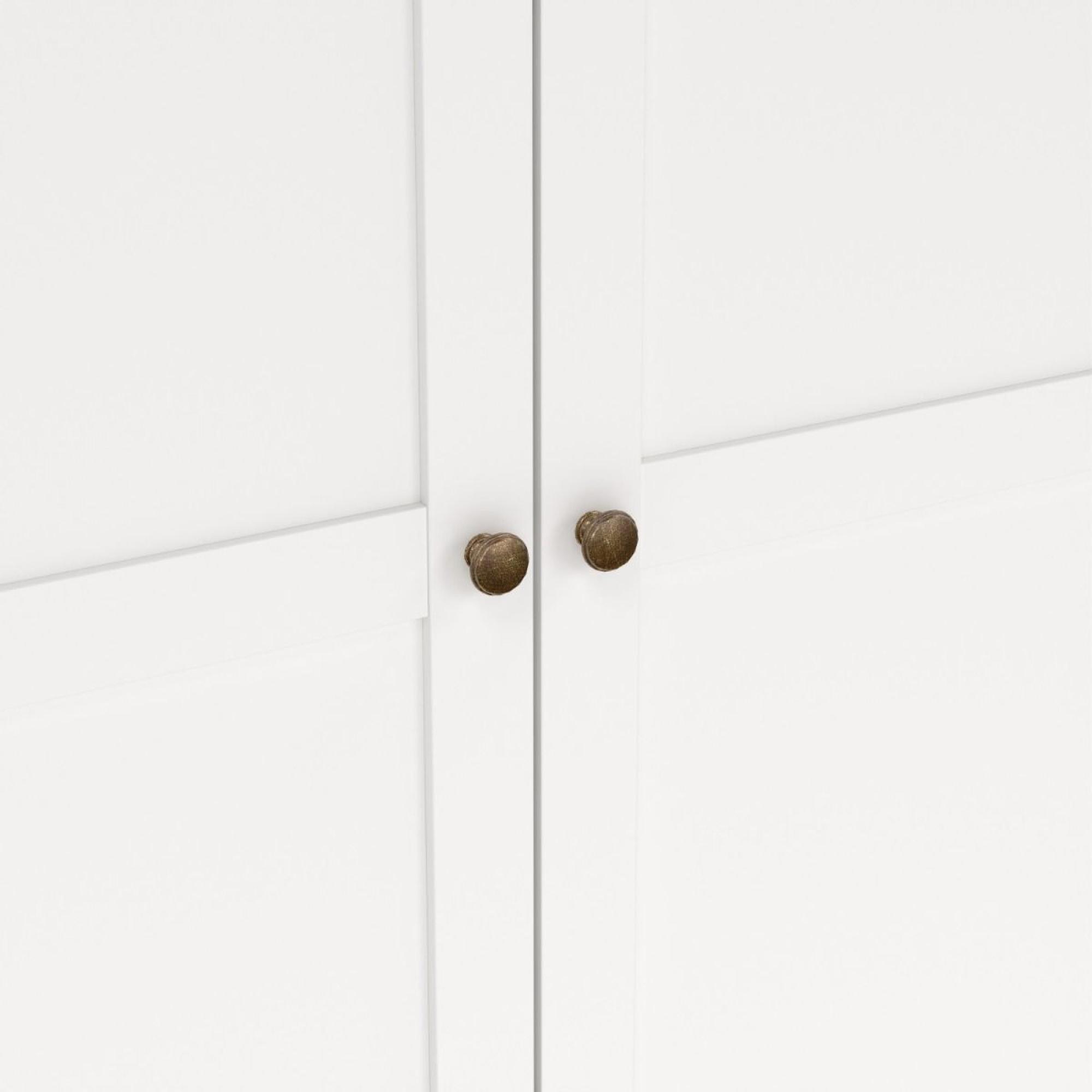 Paris Wardrobe - 2 Door - White