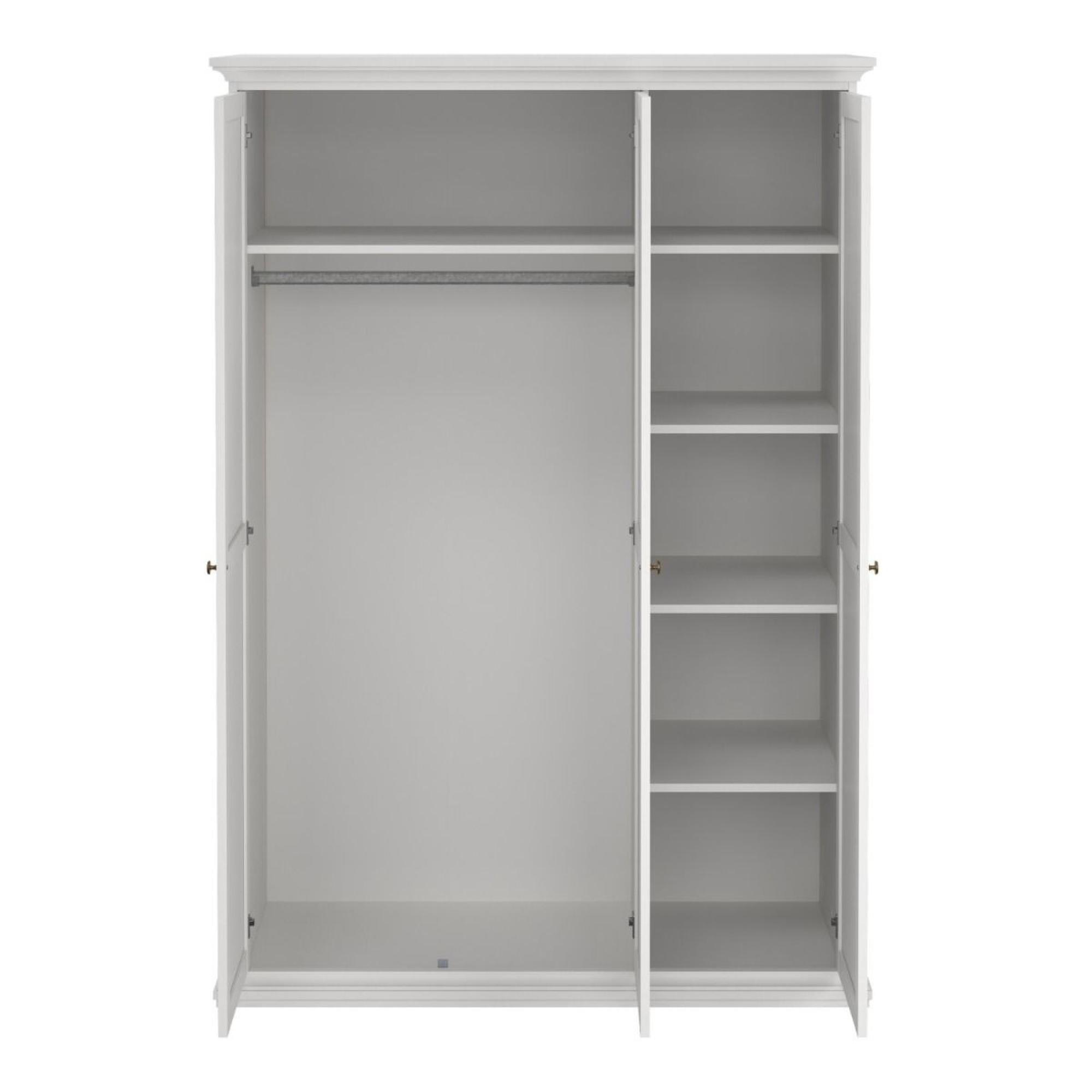 Paris Wardrobe - 3 Door - White