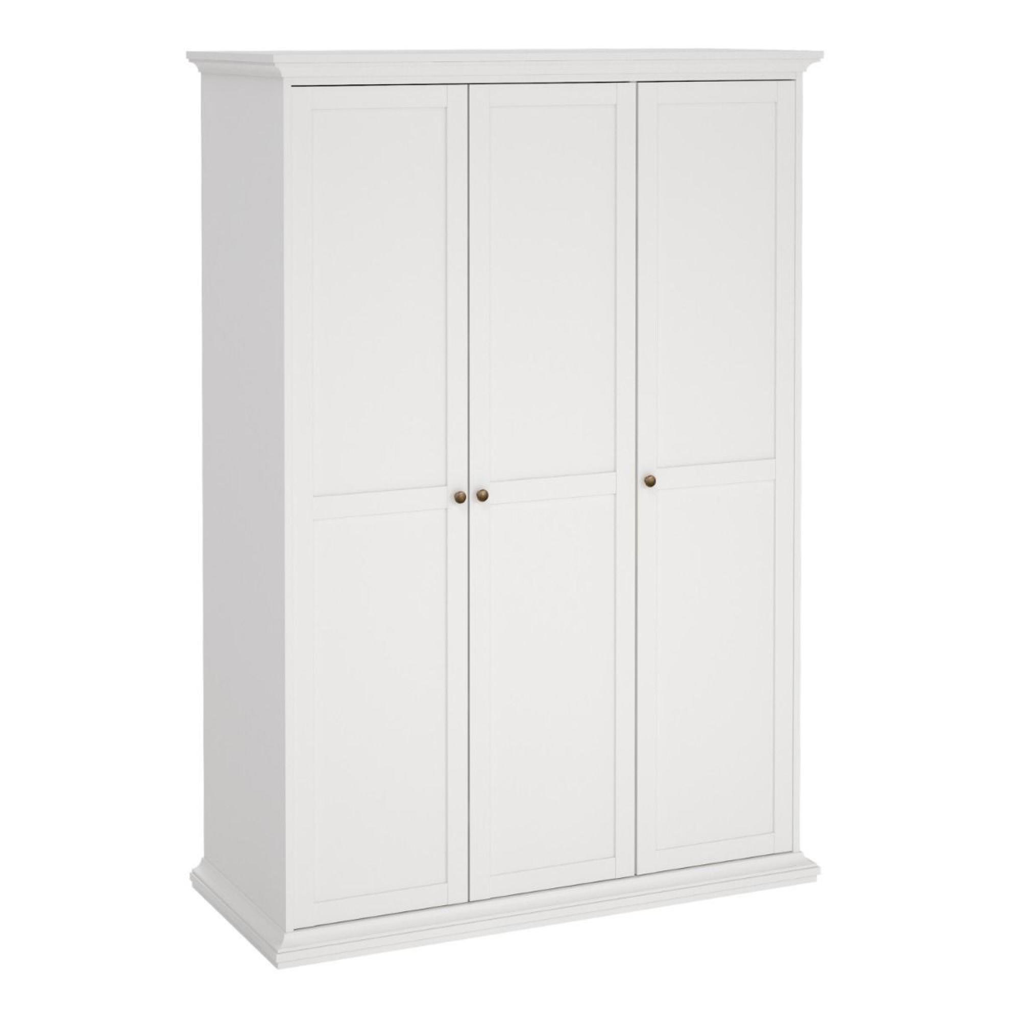 Paris Wardrobe - 3 Door - White