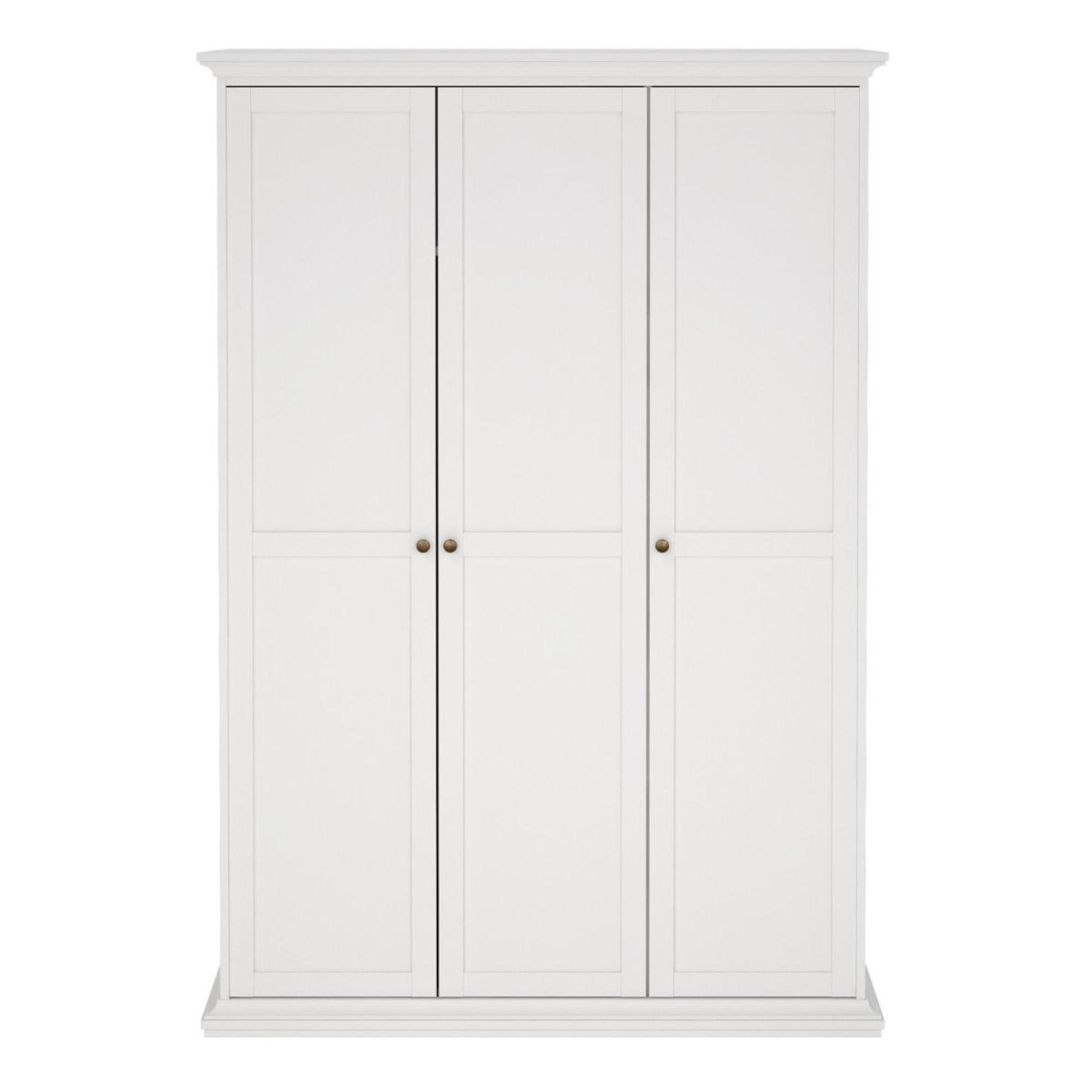 Paris Wardrobe - 3 Door - White