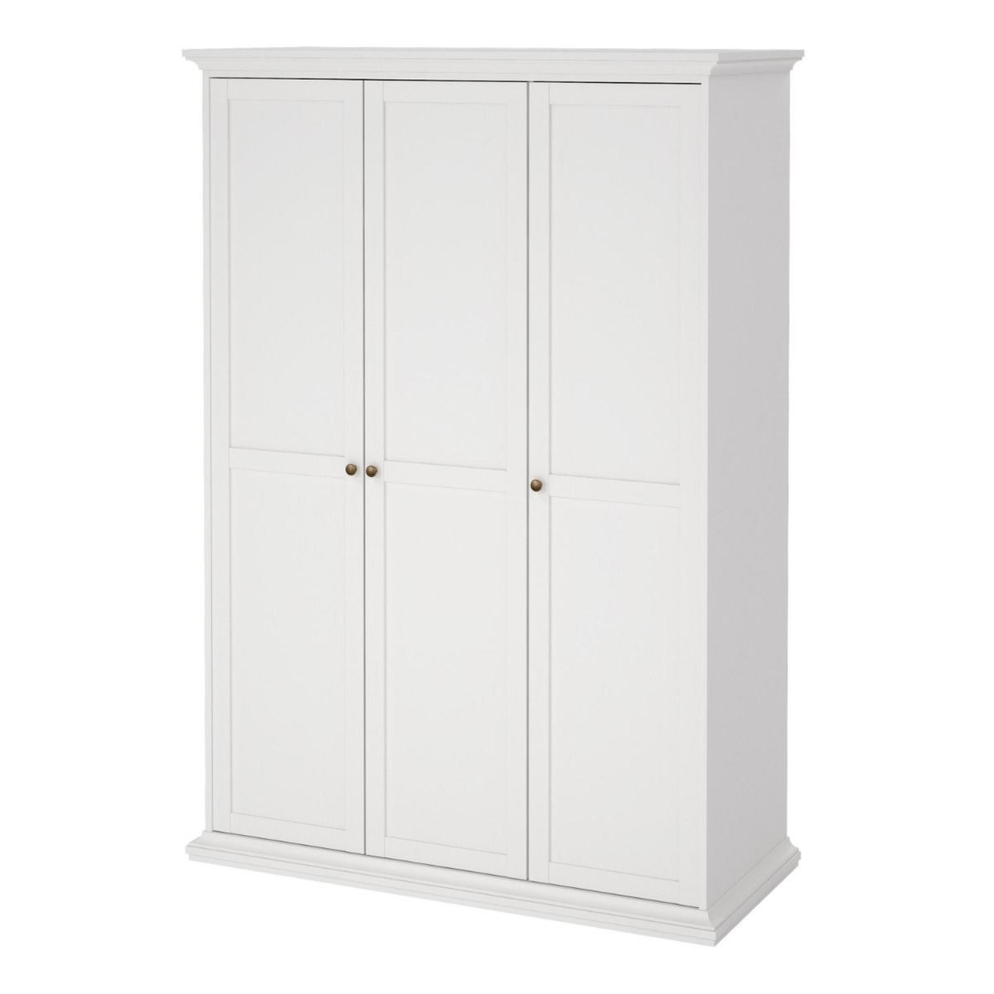 Paris Wardrobe - 3 Door - White
