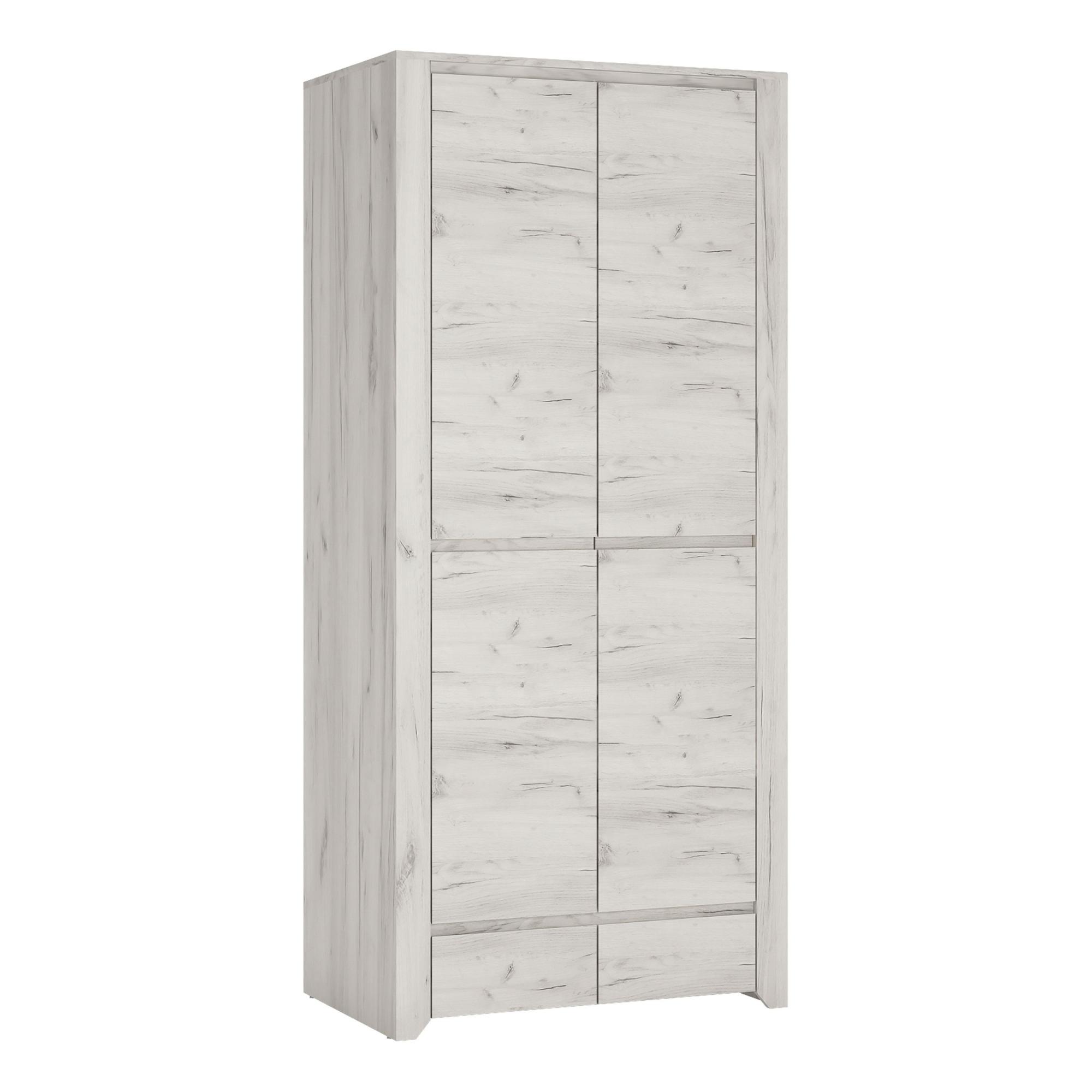 Angel Wardrobe - 2 Door - 2 Drawer - White