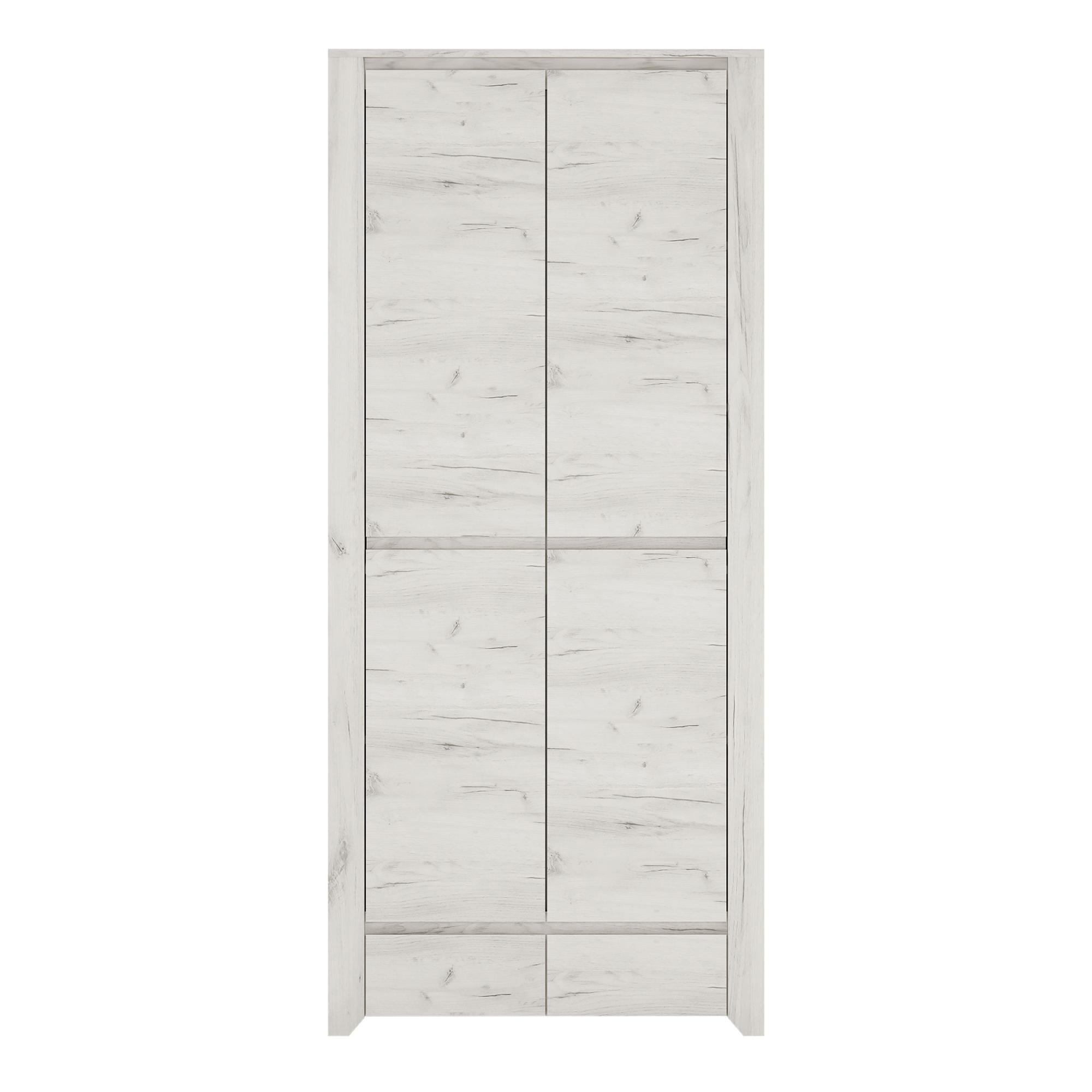 Angel Wardrobe - 2 Door - 2 Drawer - White