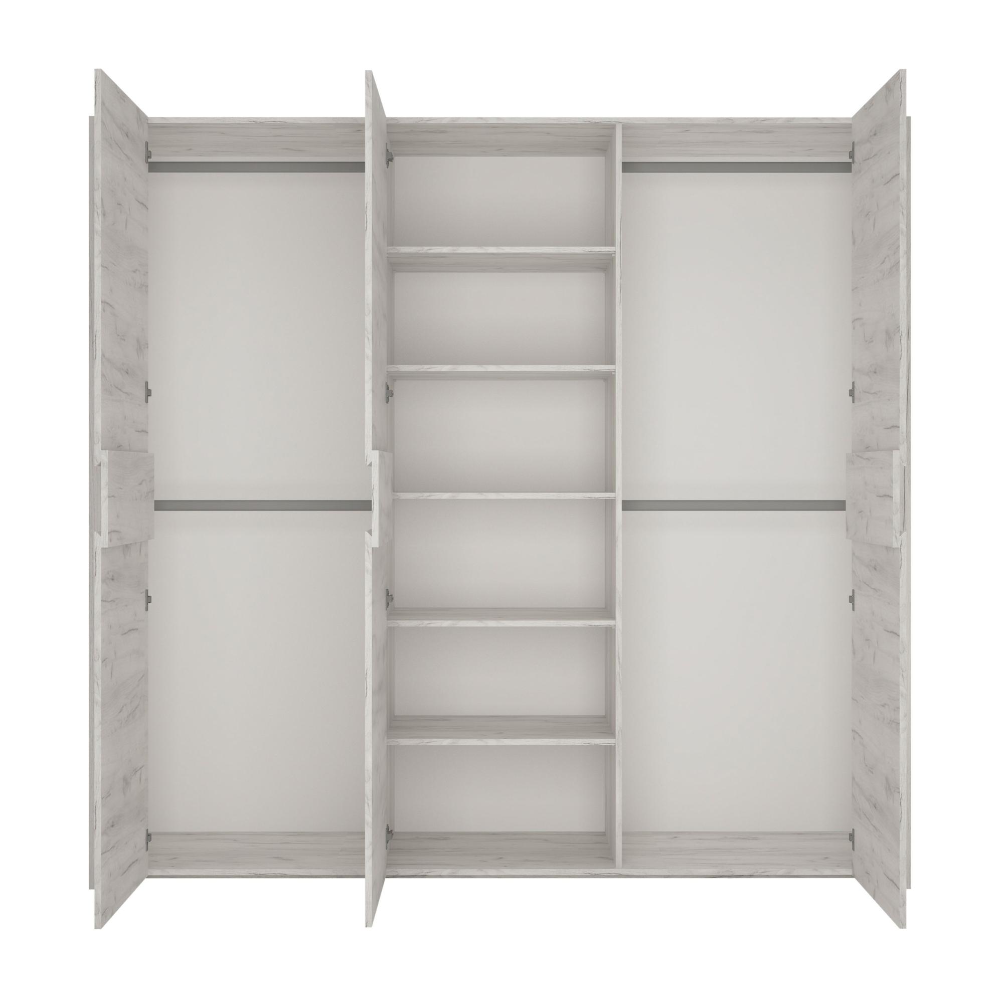 Angel Wardrobe - 3 Door - White