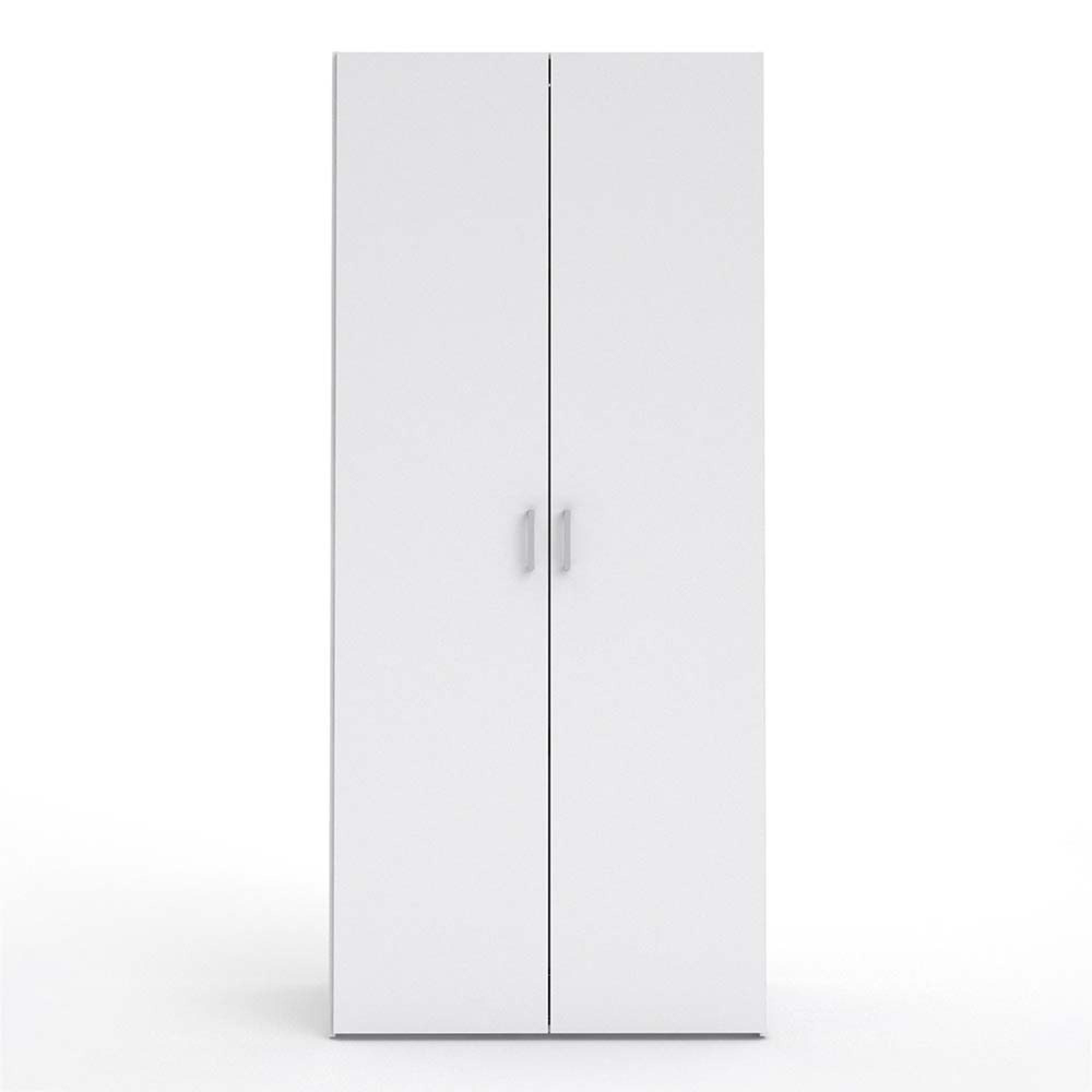 Space Wardrobe - 2 Door - White