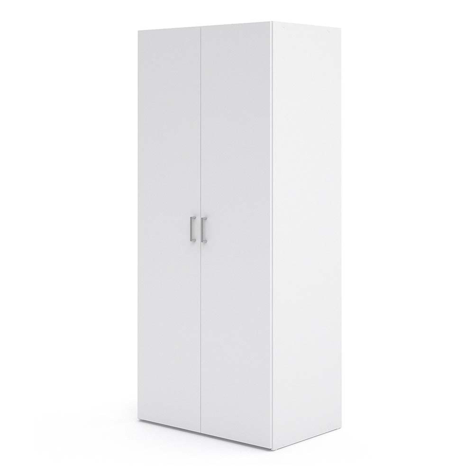 Space Wardrobe - 2 Door - White