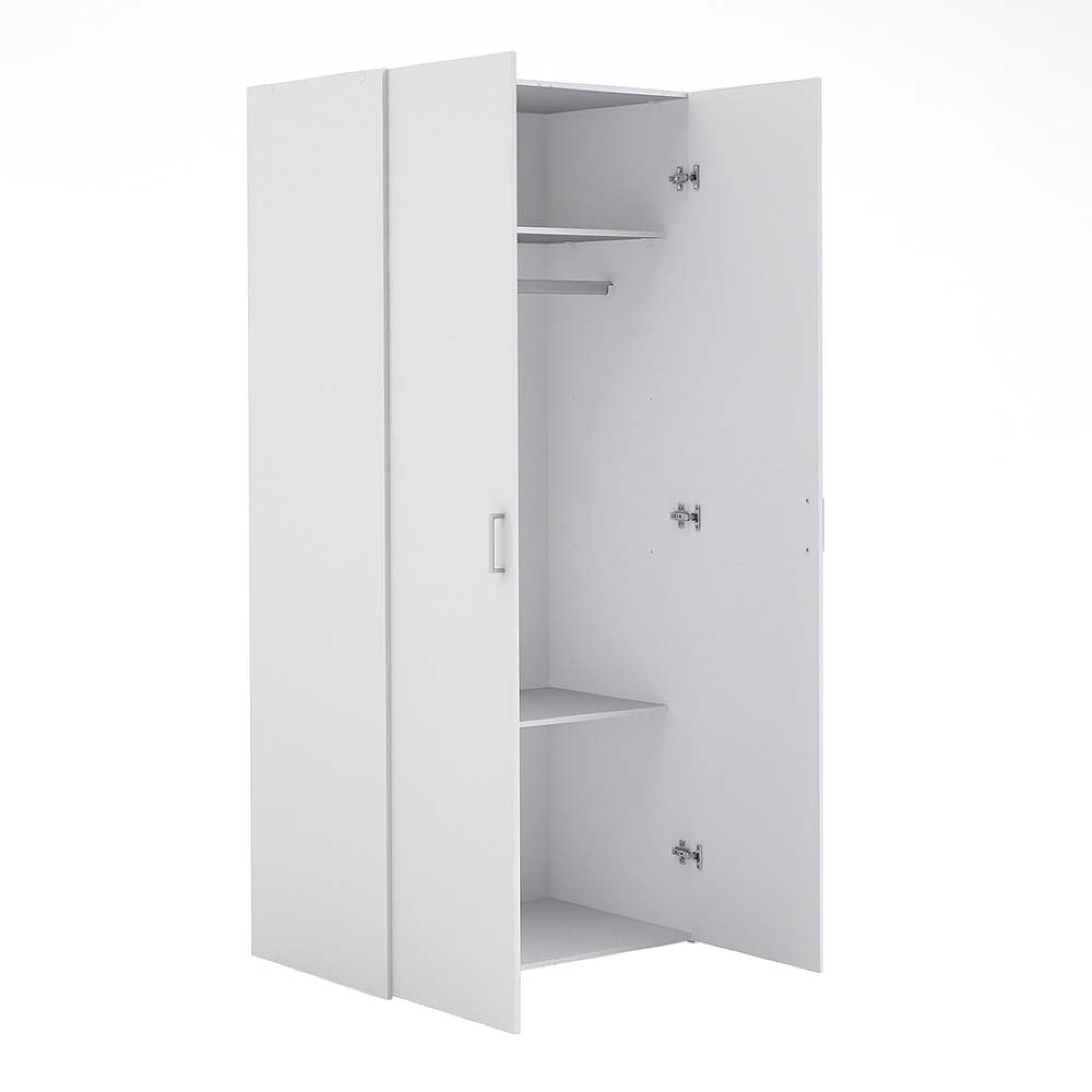 Space Wardrobe - 2 Door - White