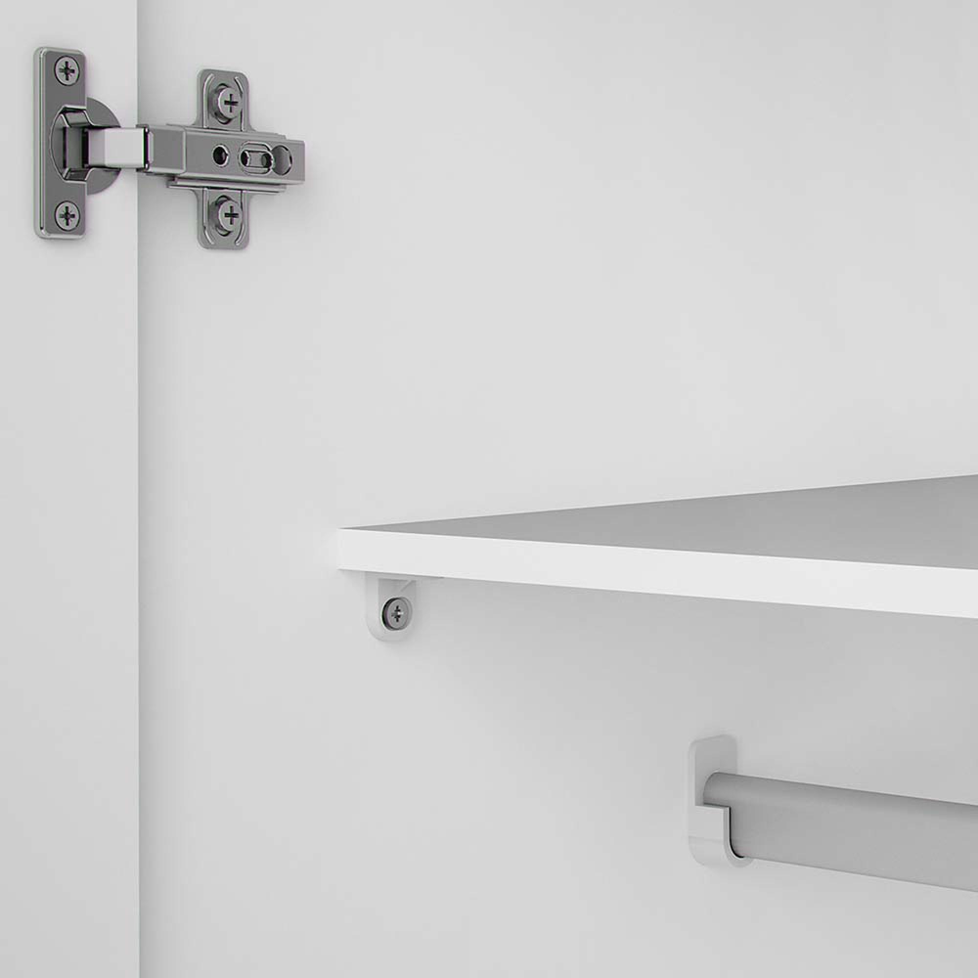 Space Wardrobe - 2 Door - White