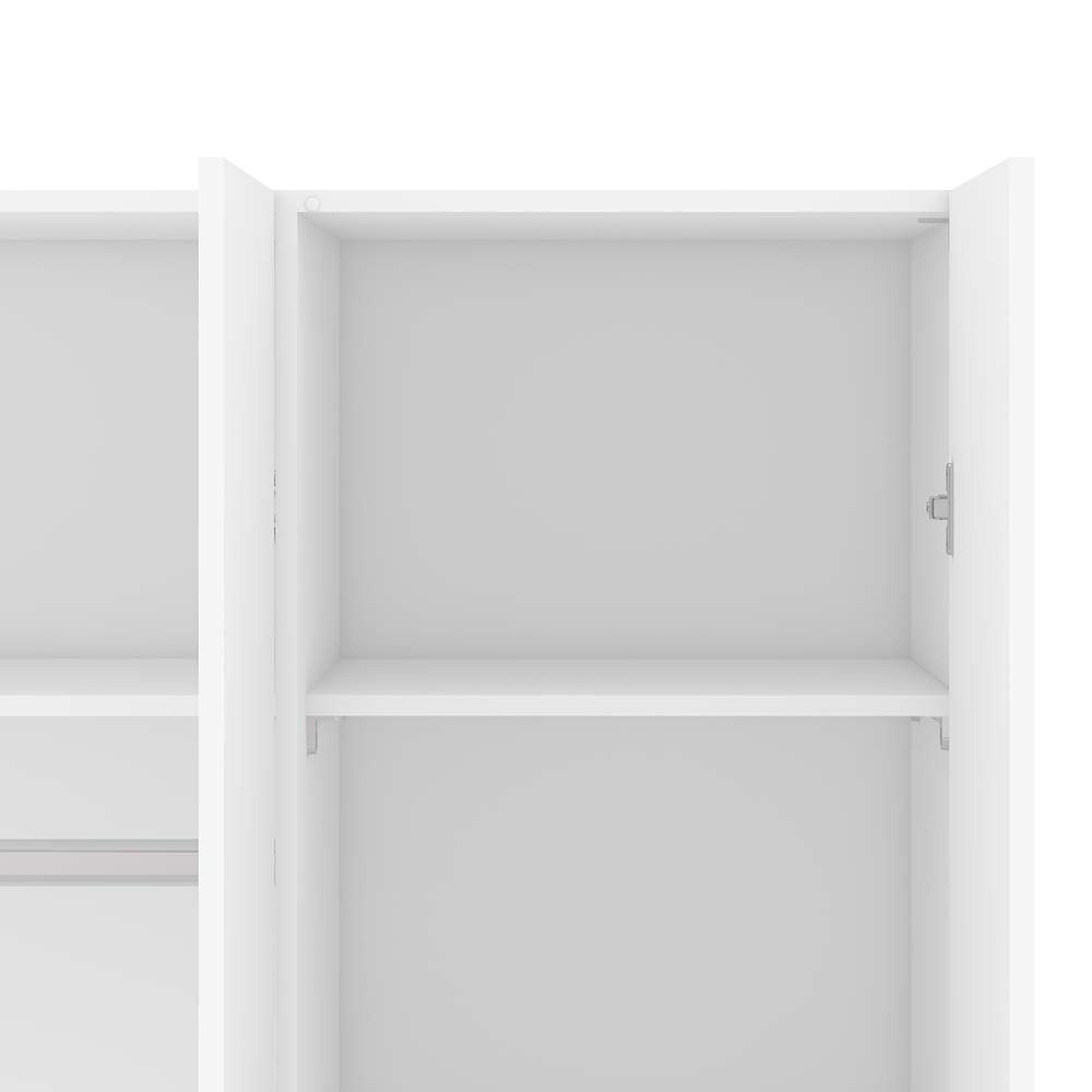 Space Wardrobe - 3 Door - White
