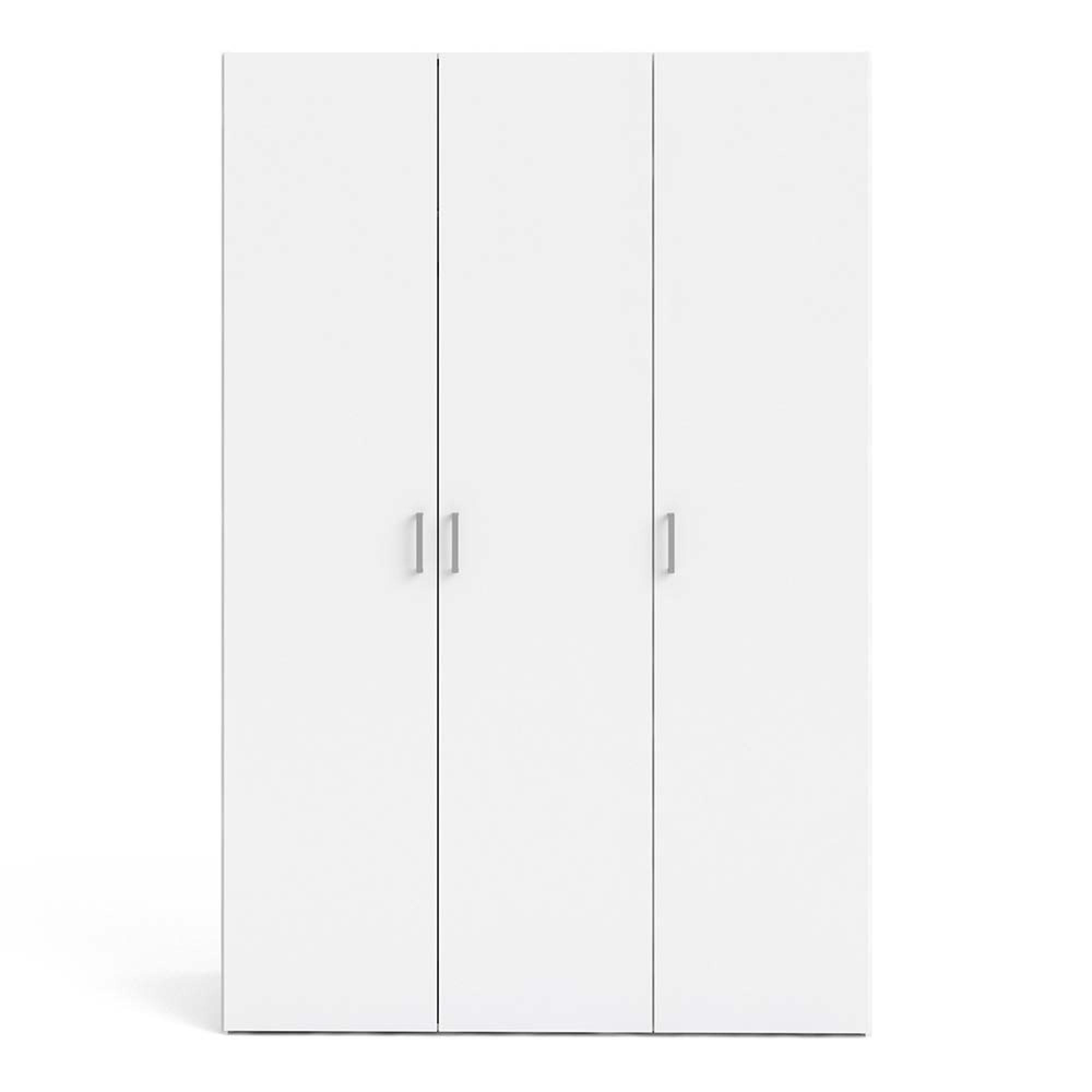 Space Wardrobe - 3 Door - White