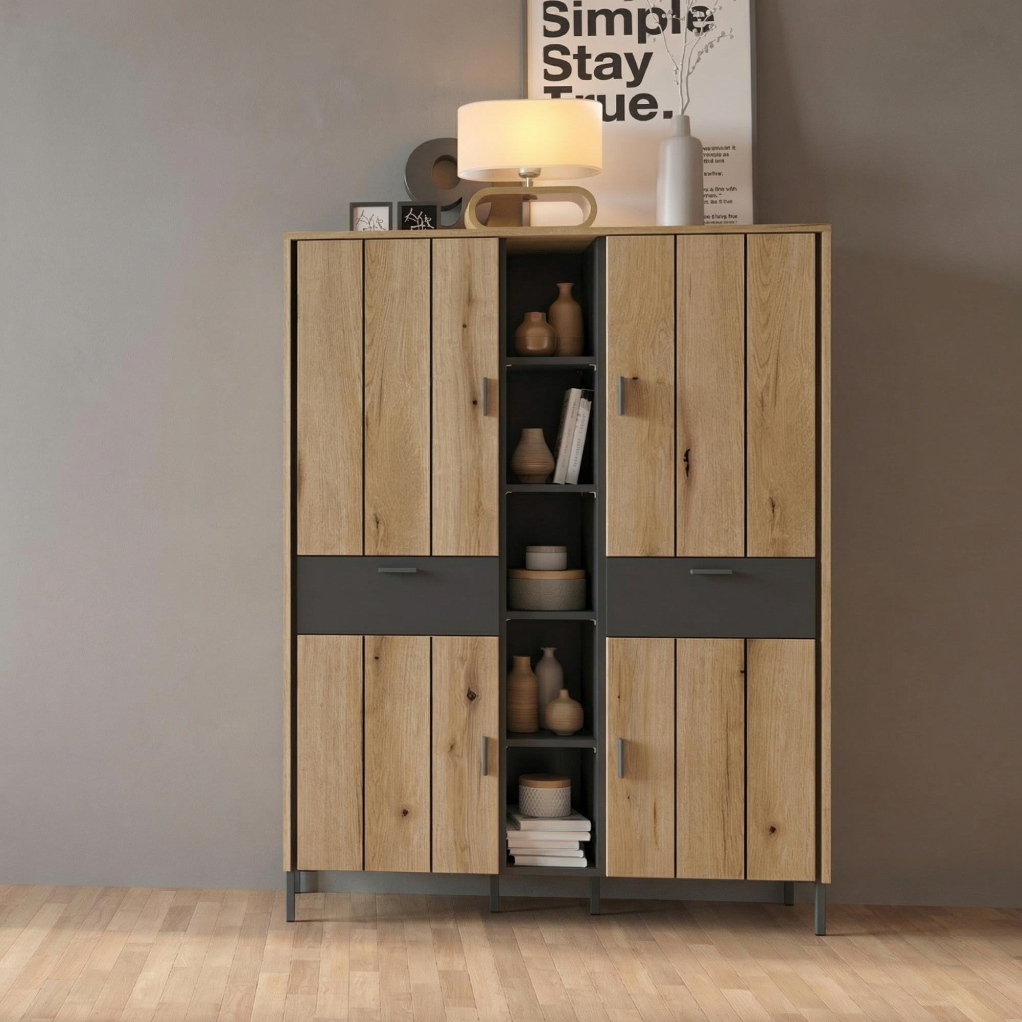 Arundel Wardrobe - 4 Door - Oak