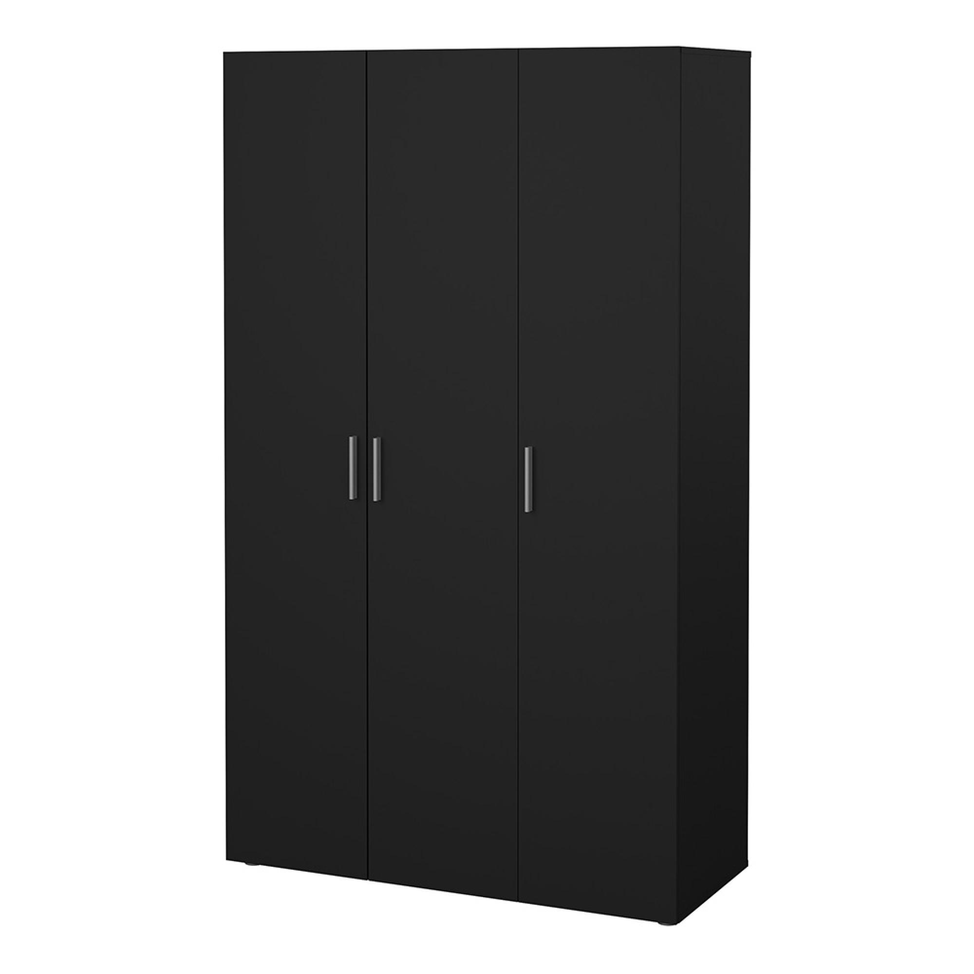 Paris Wardrobe - 3 Door - Black