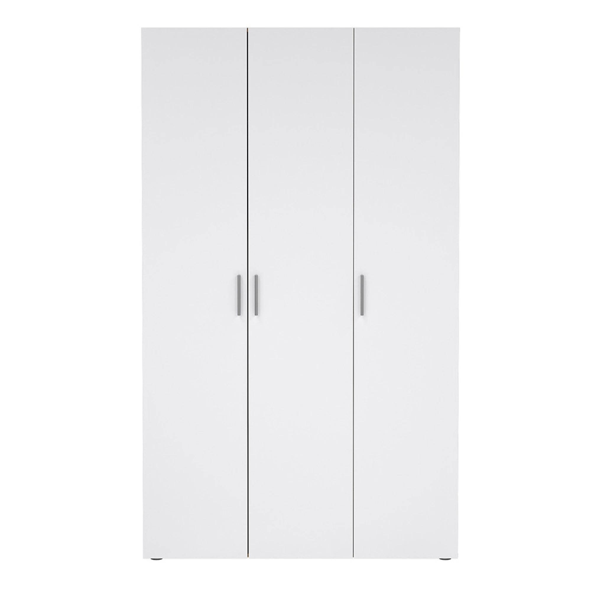Pepe Wardrobe - 3 Door - Oak and White Gloss