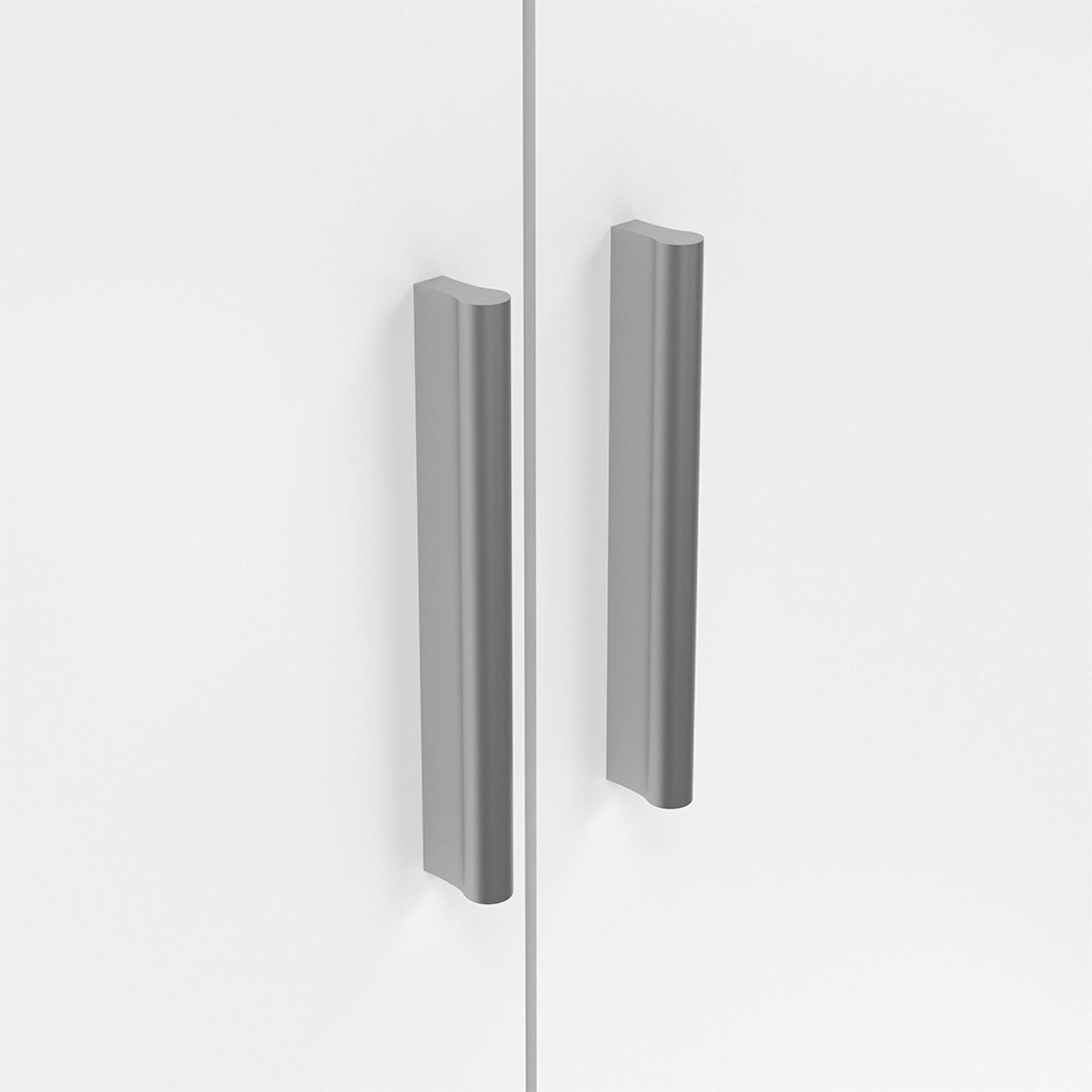 Pepe Wardrobe - 3 Door - Oak and White Gloss