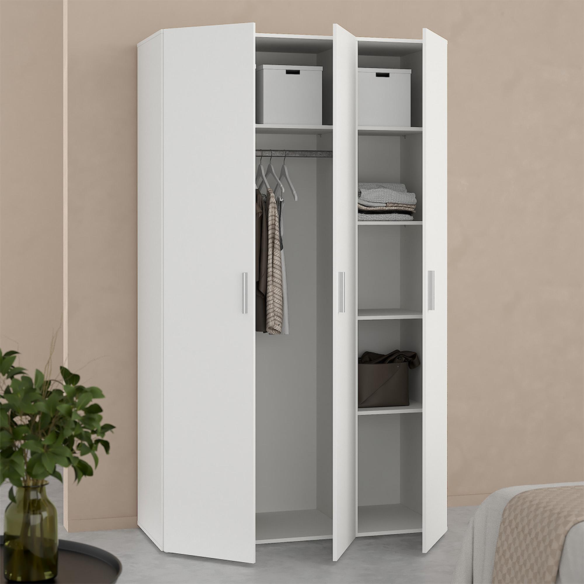 Pepe Wardrobe - 3 Door - White