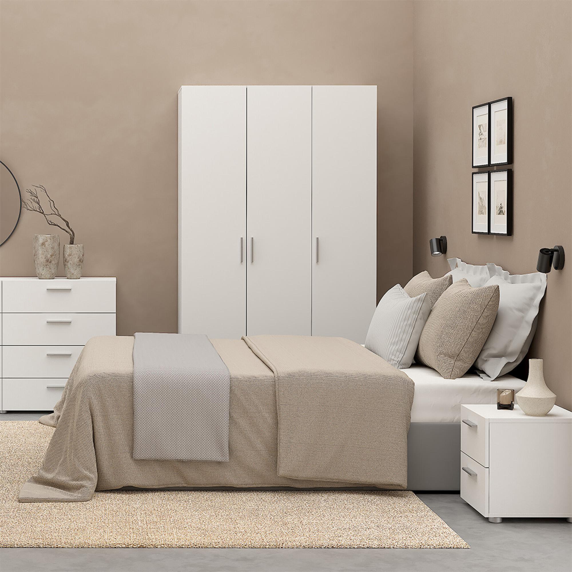 Pepe Wardrobe - 3 Door - White
