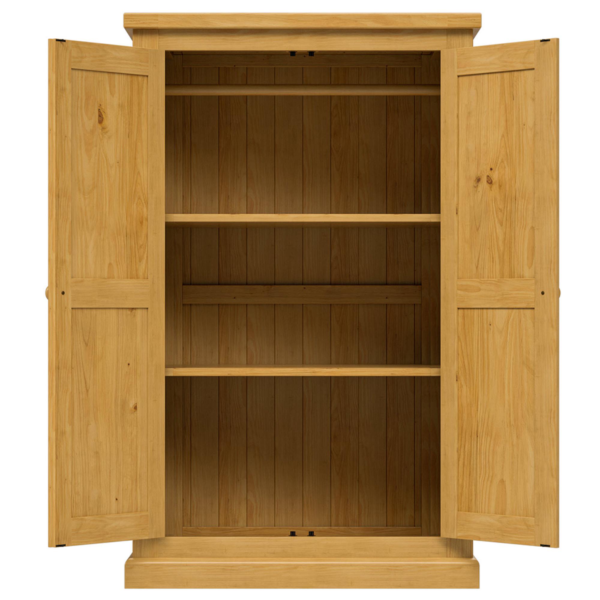 Churchill Wardrobe - 2 Door - Kids - Waxed Pine