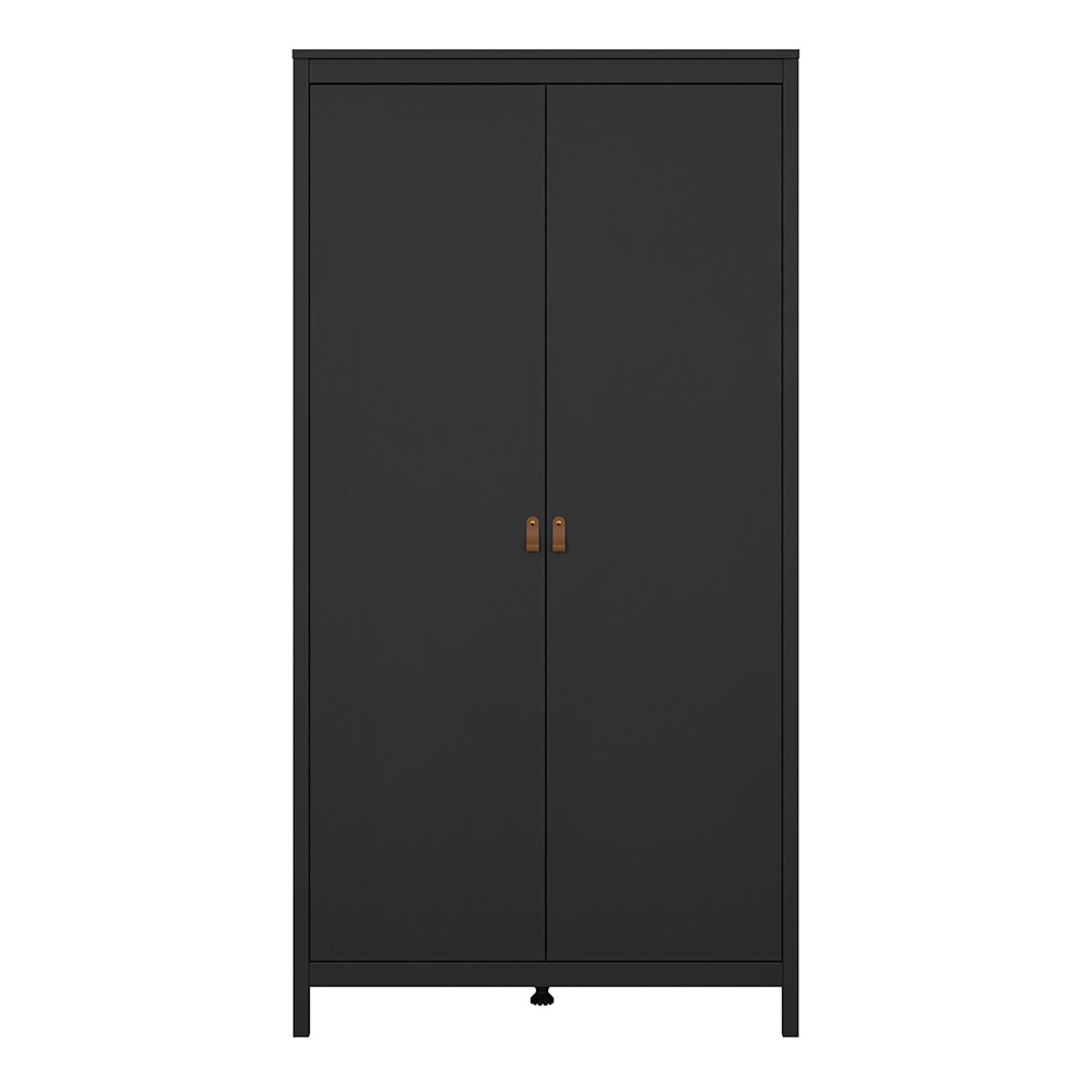 Barcelona Wardrobe - 2 Door - Black