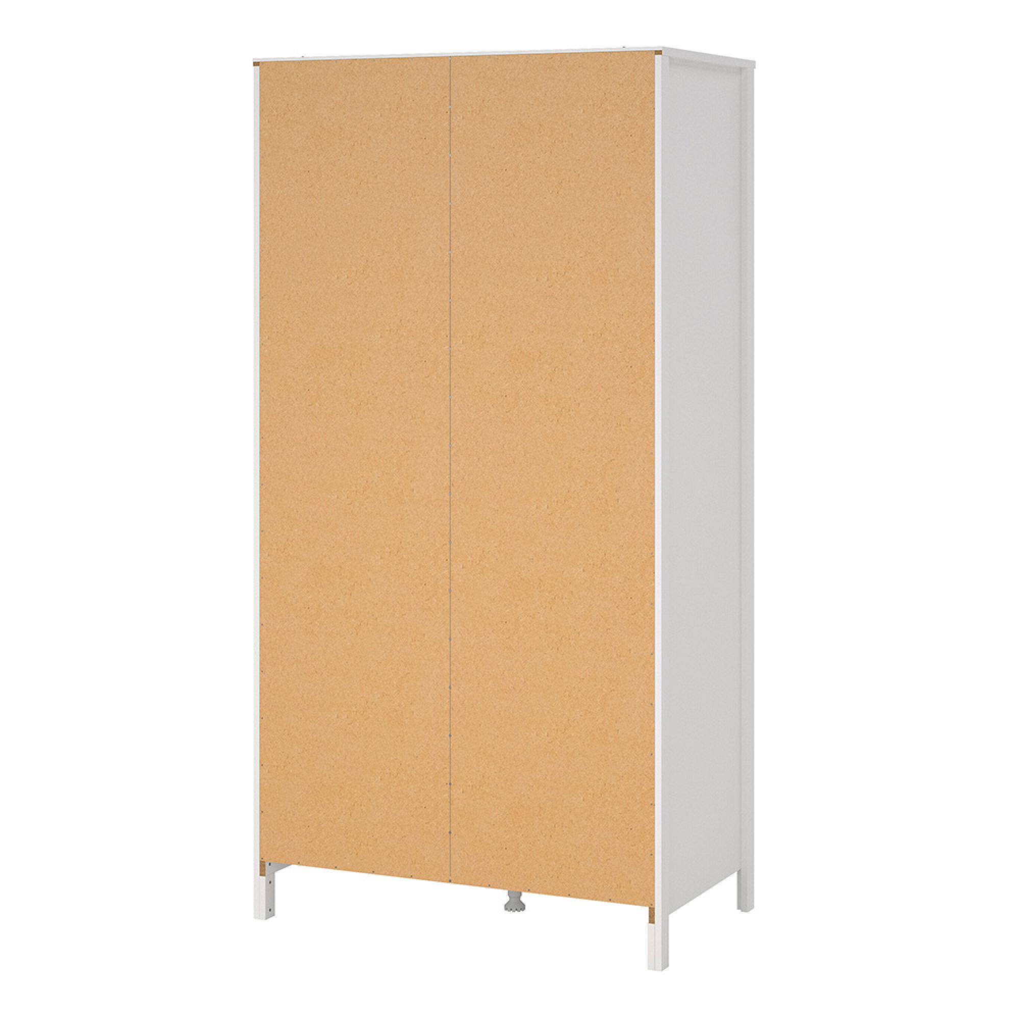 Barcelona Wardrobe - 2 Door - White