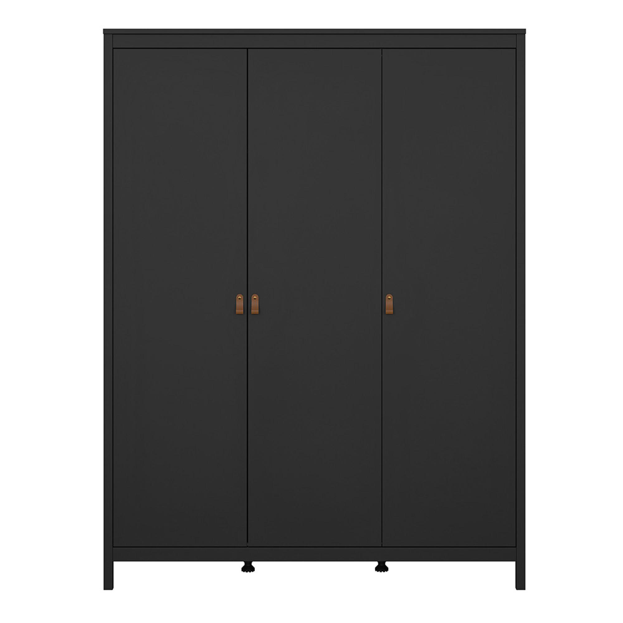 Barcelona Wardrobe - 3 Door - Black