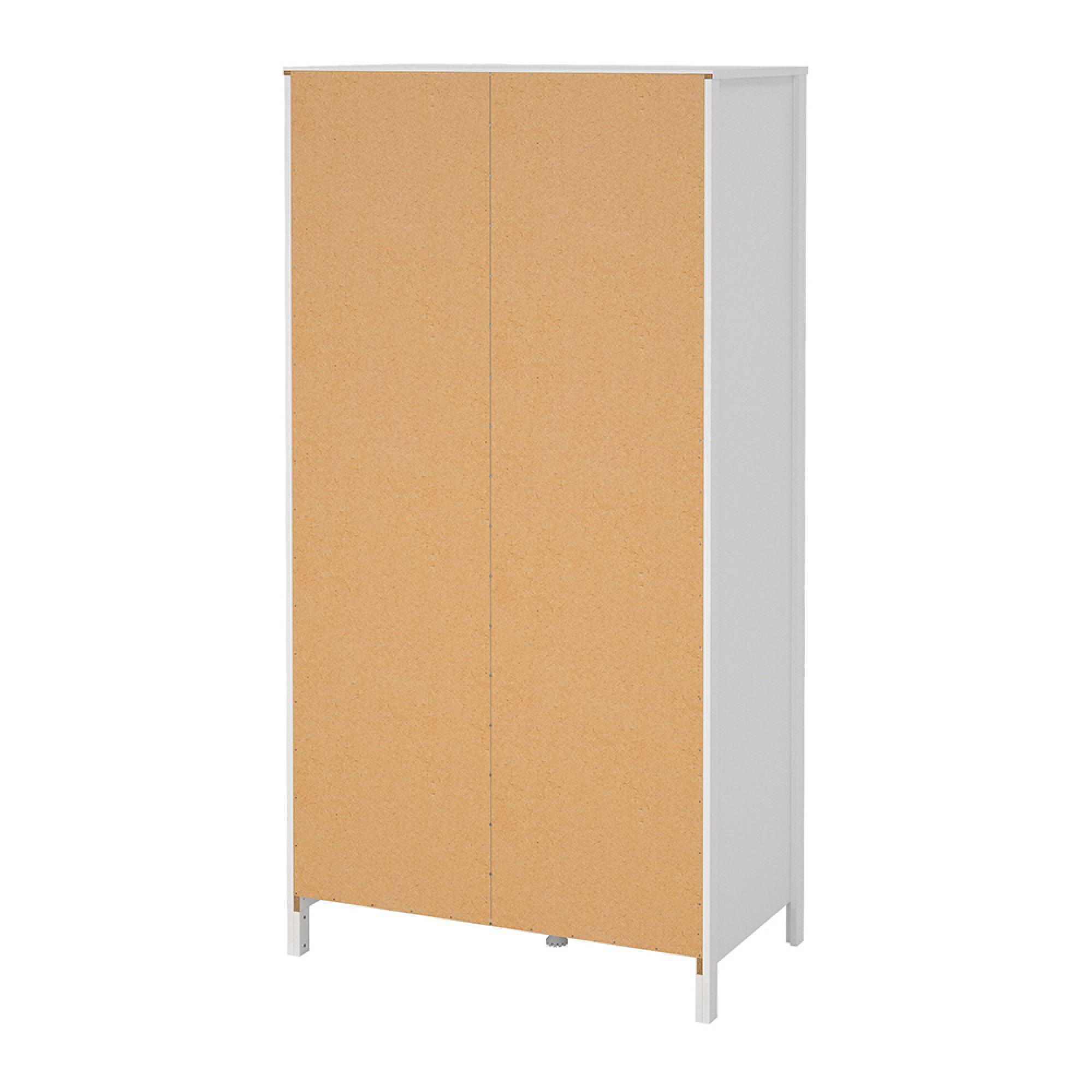 Barcelona Wardrobe - 2 Door - 2 Drawer - Combi - White