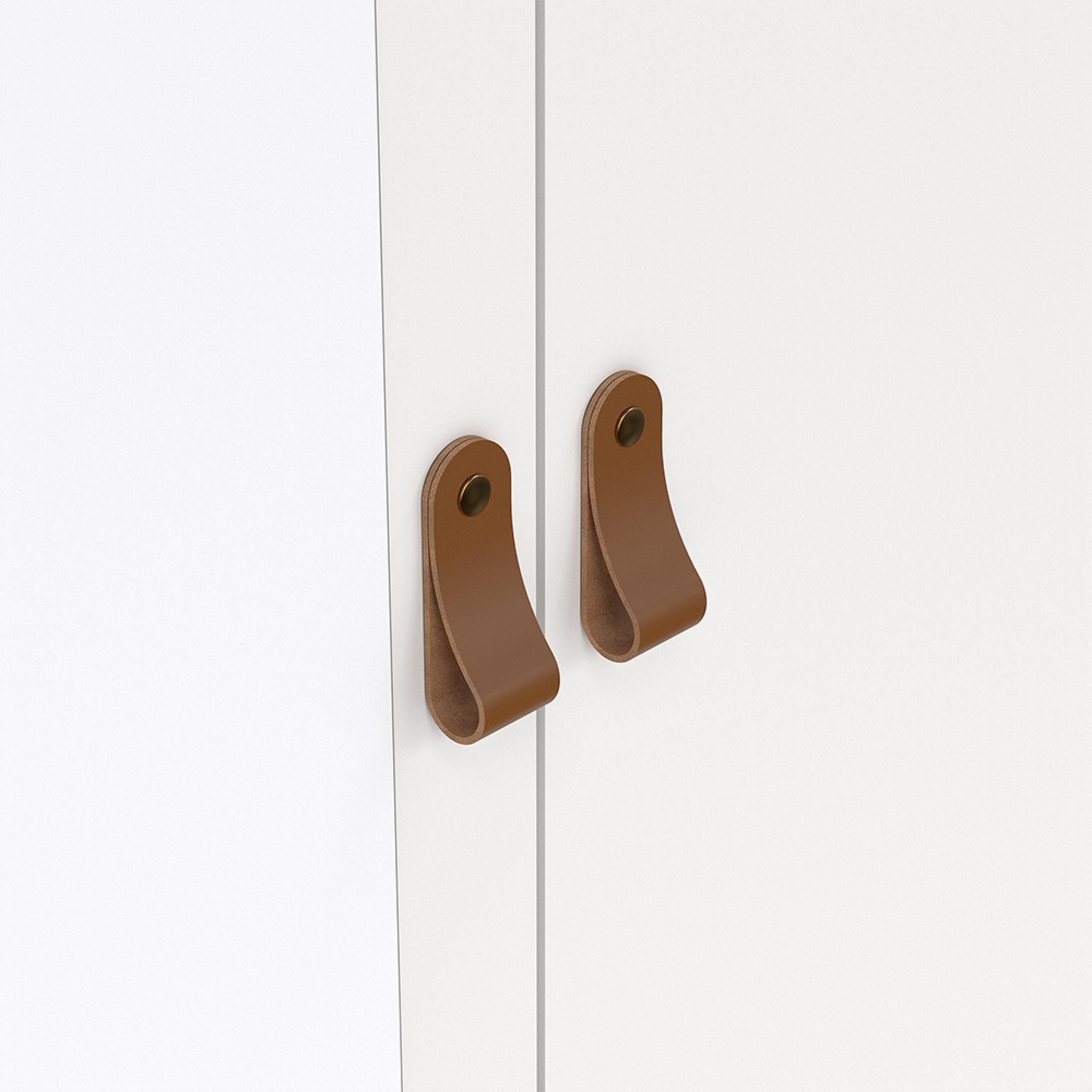 Barcelona Wardrobe - 2 Door - 2 Drawer - Combi - White