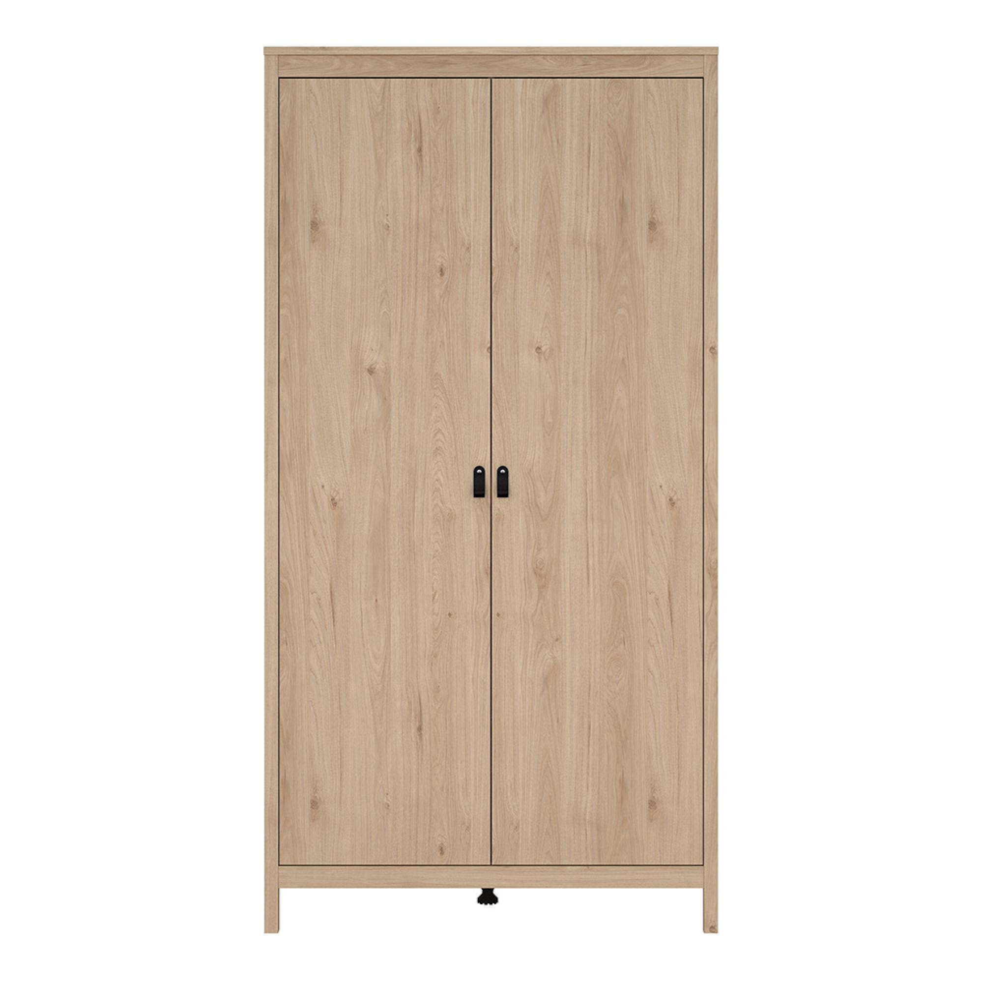 Barcelona Wardrobe - 2 Door - Jackson Hickory Oak