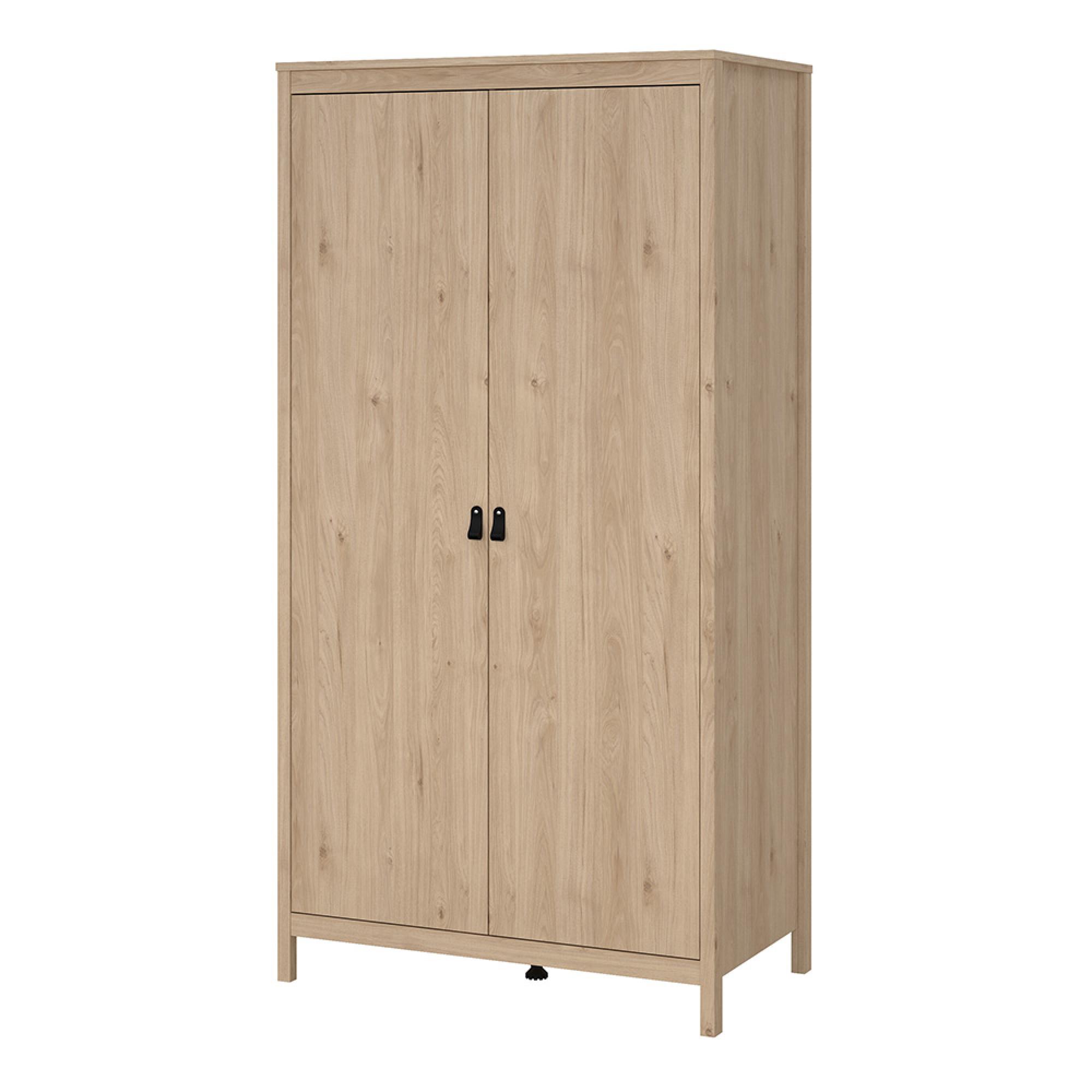 Barcelona Wardrobe - 2 Door - Jackson Hickory Oak