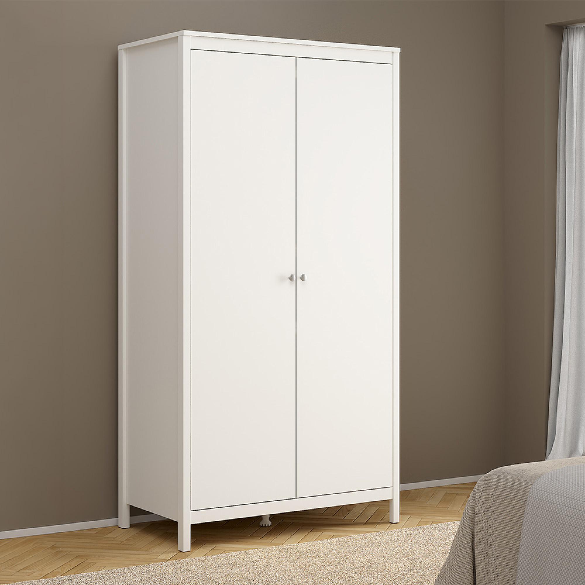 Madrid Wardrobe - 2 Door - White