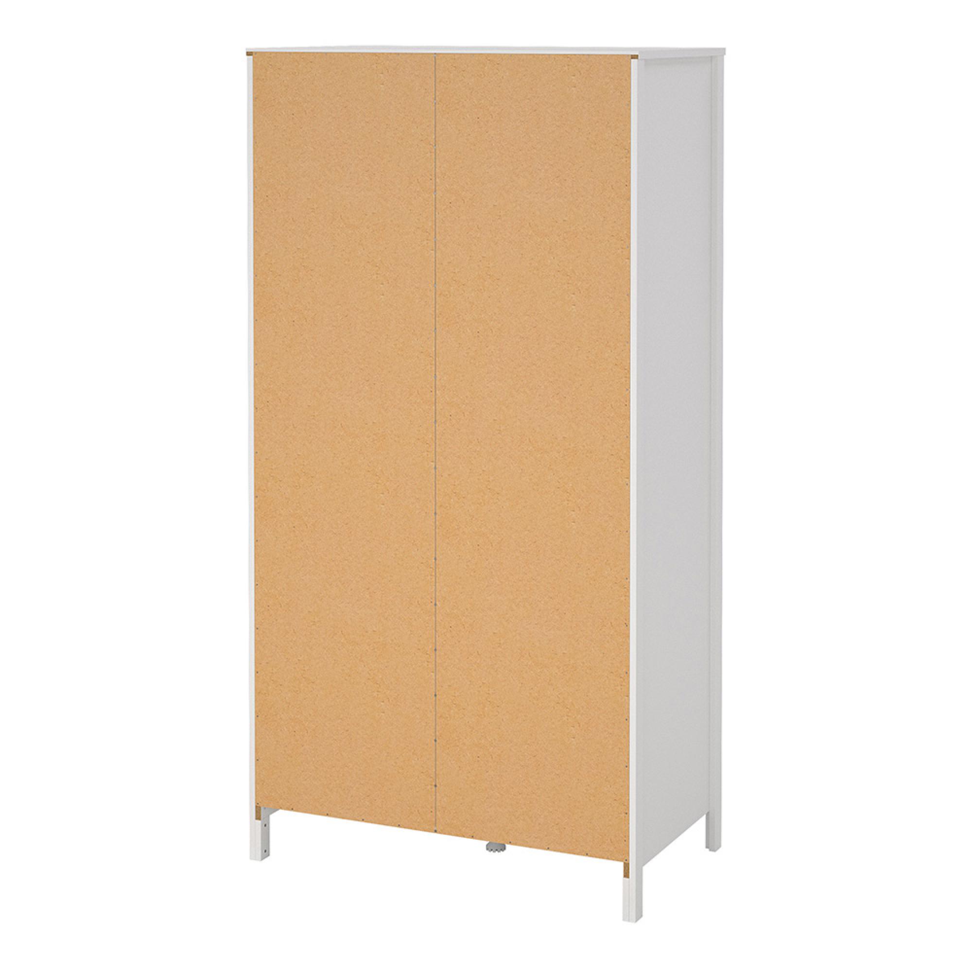 Madrid Wardrobe - 2 Door - 2 Drawer - Combi - White