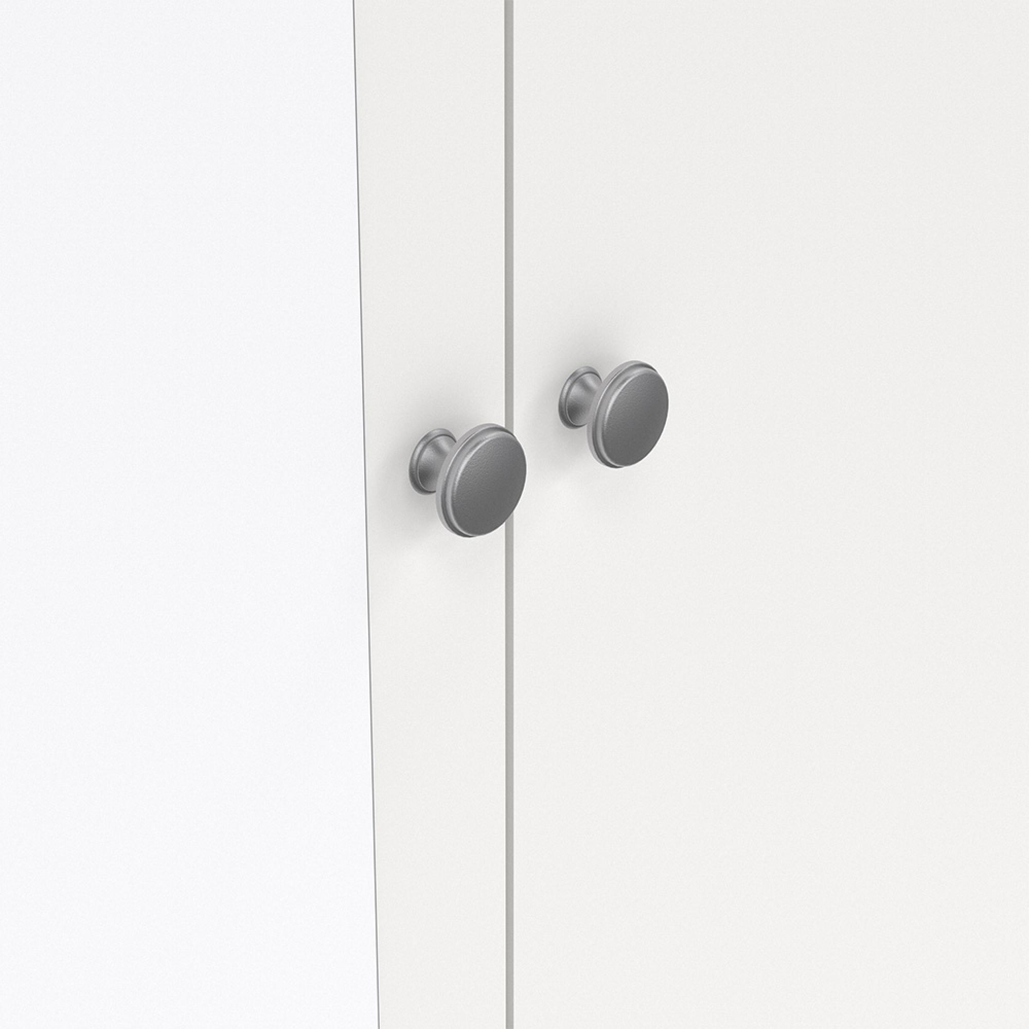 Madrid Wardrobe - 2 Door - 2 Drawer - Combi - White