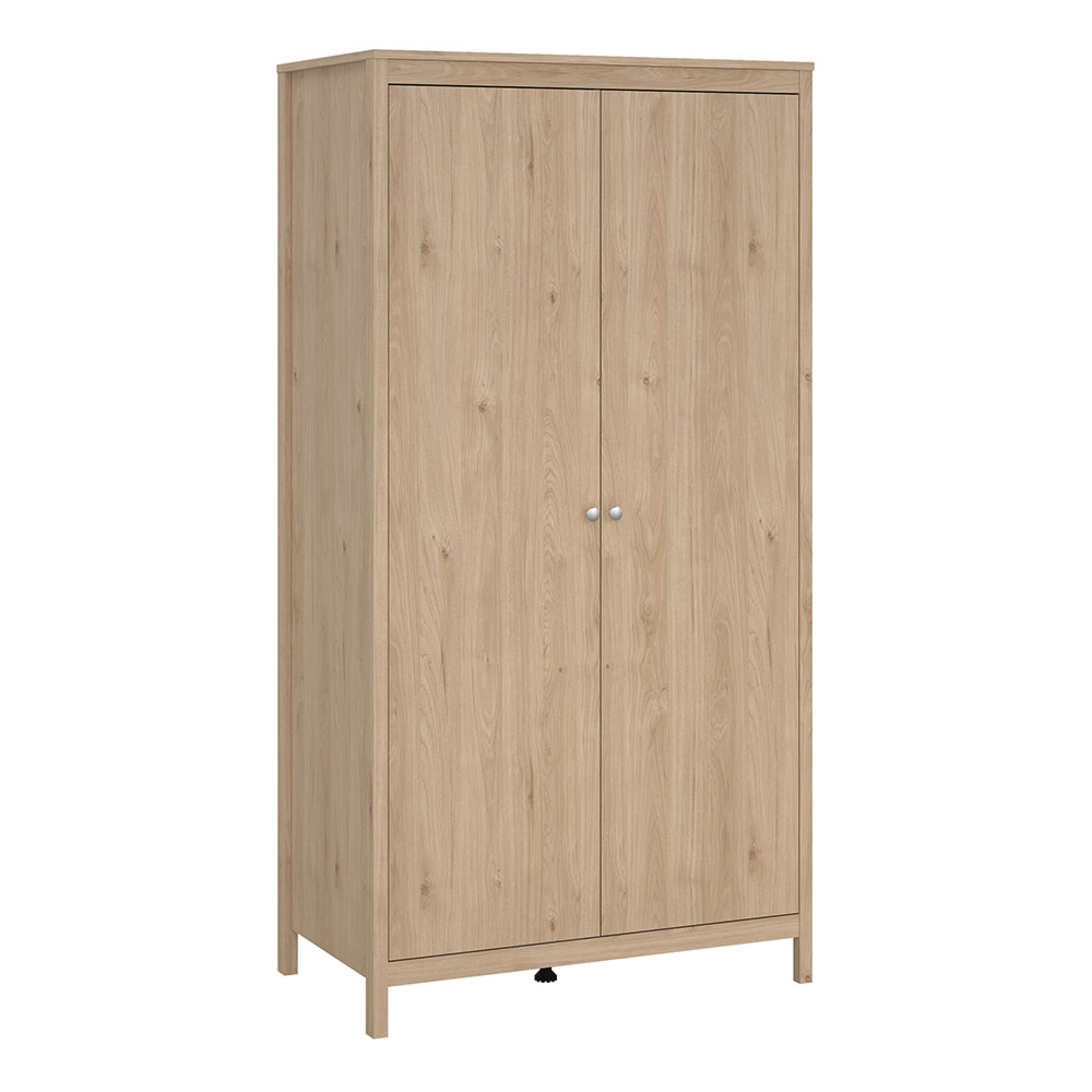 Madrid Wardrobe - 2 Door - Jackson Hickory Oak