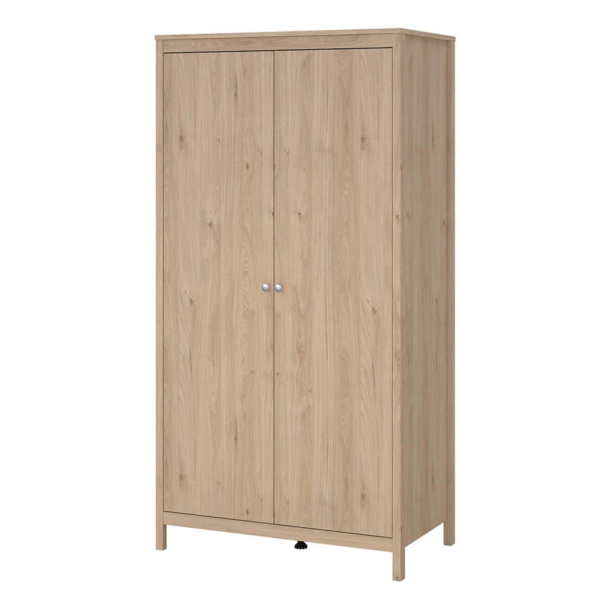 Madrid Wardrobe - 2 Door - Jackson Hickory Oak