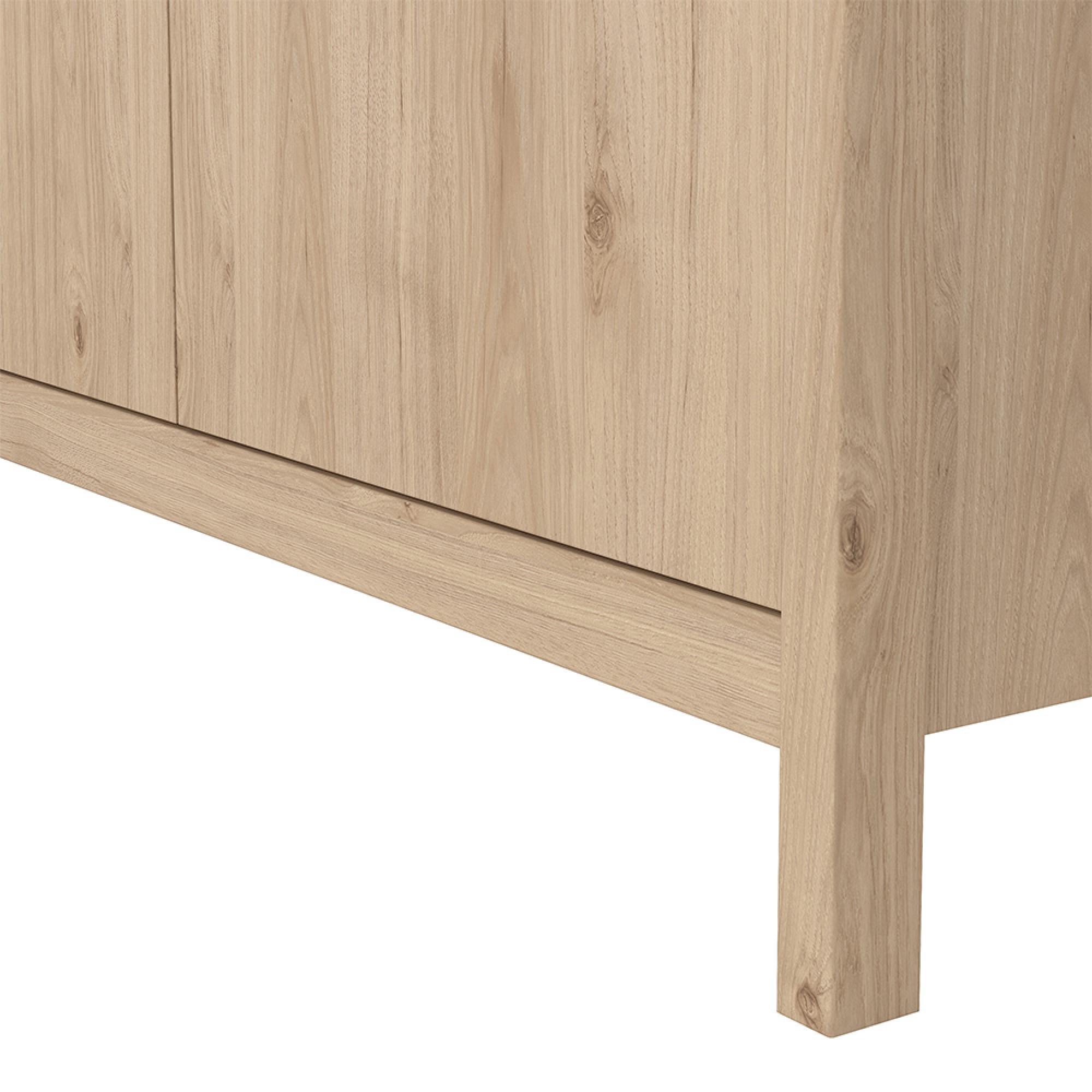 Madrid Wardrobe - 2 Door - Jackson Hickory Oak