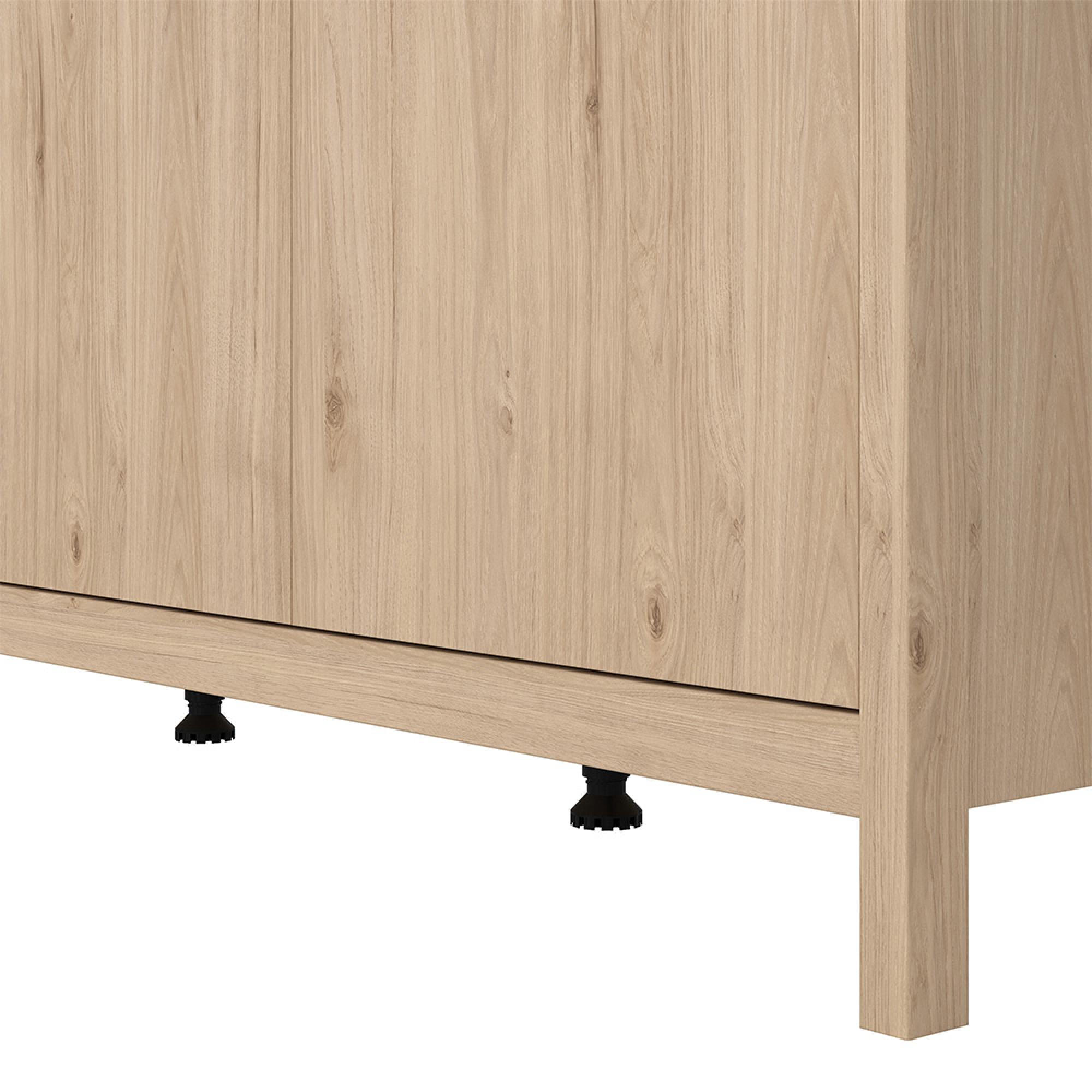 Madrid Wardrobe - 3 Door - Jackson Hickory Oak