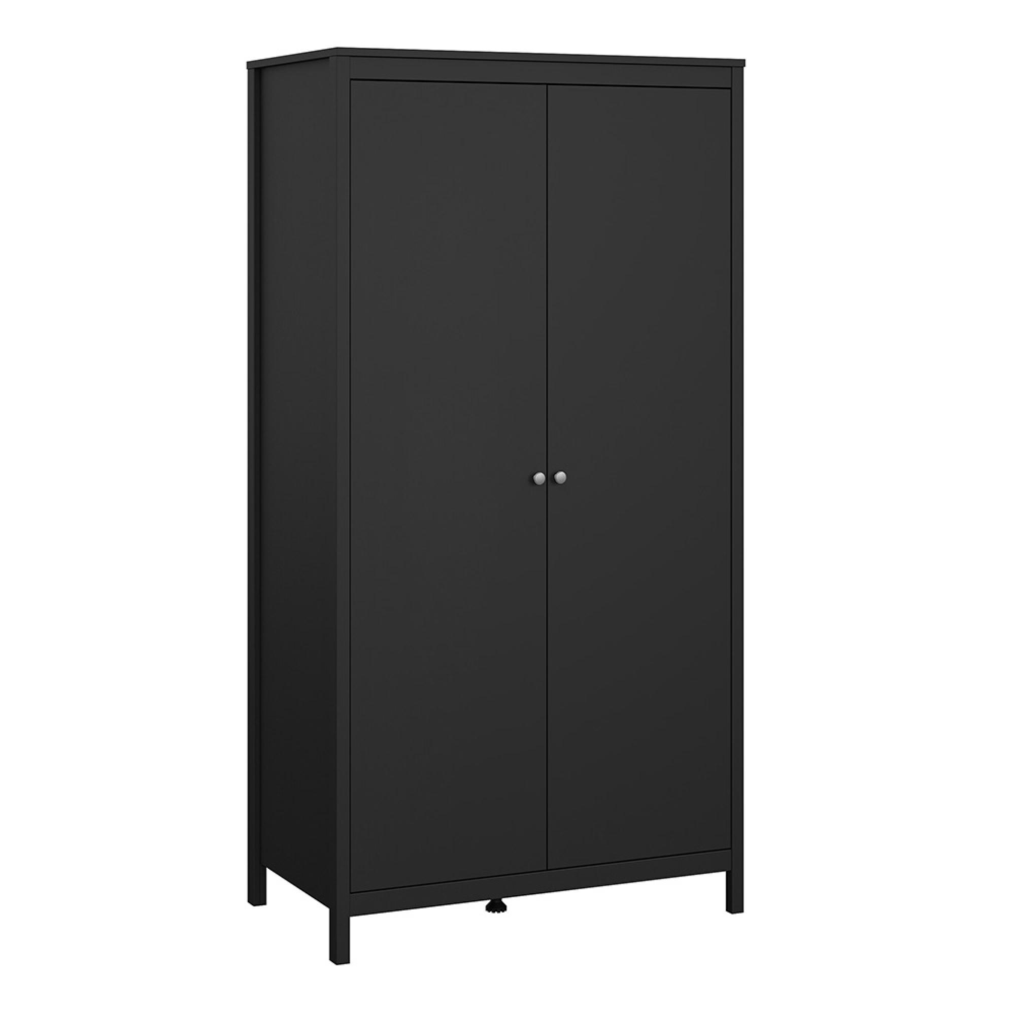 Madrid Wardrobe - 2 Door - Black