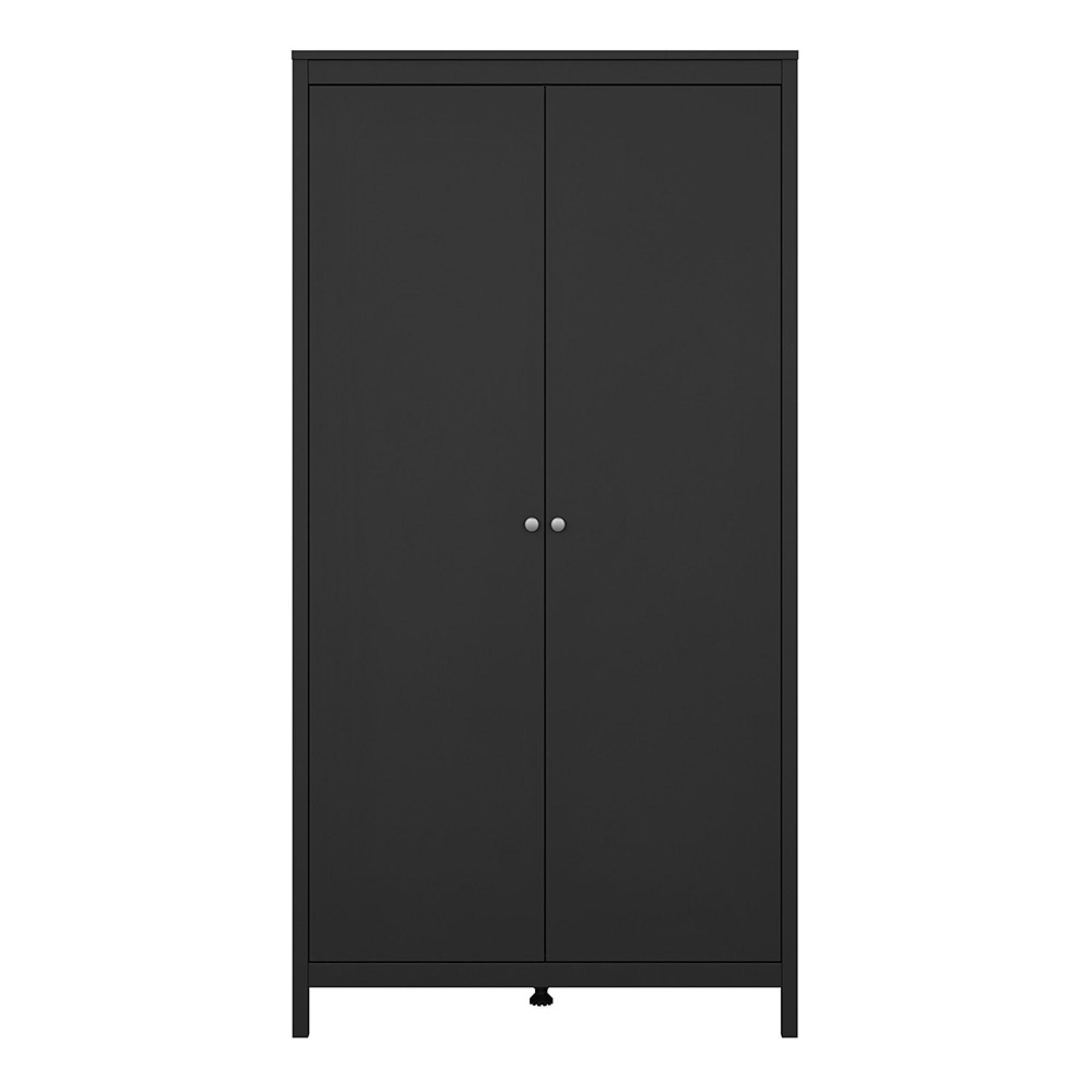Madrid Wardrobe - 2 Door - Black