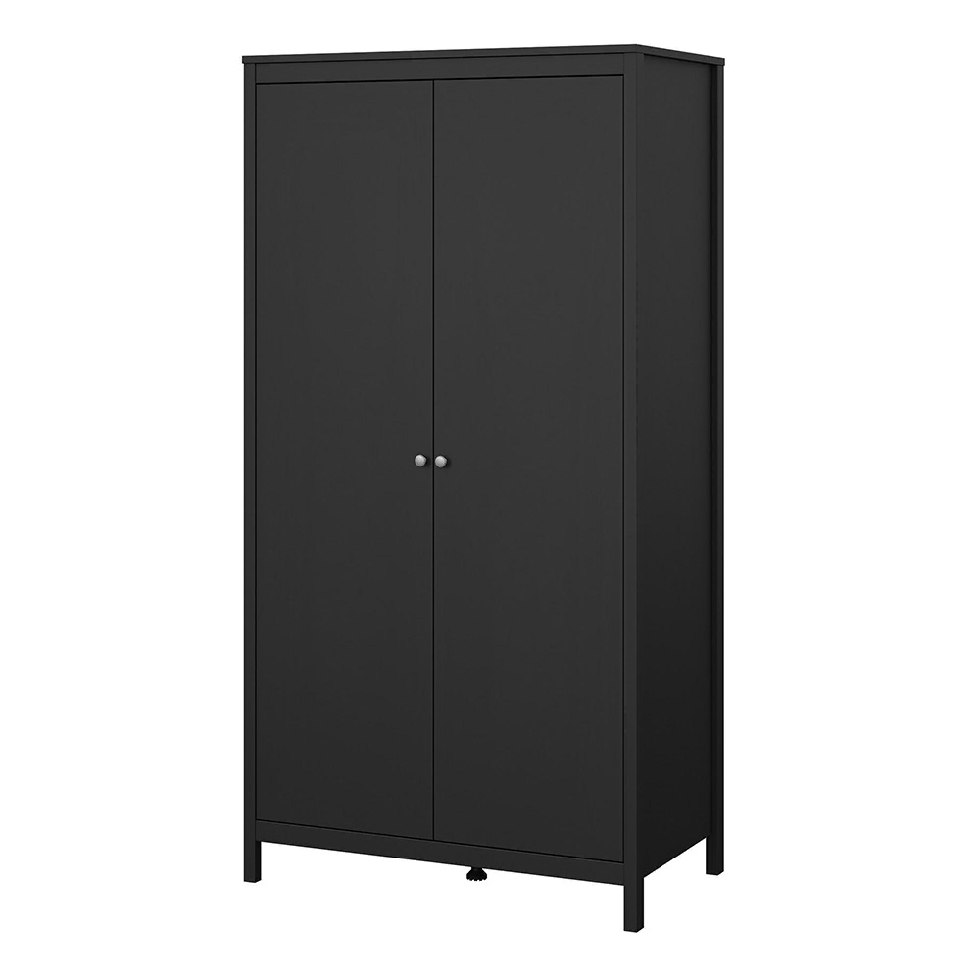 Madrid Wardrobe - 2 Door - Black