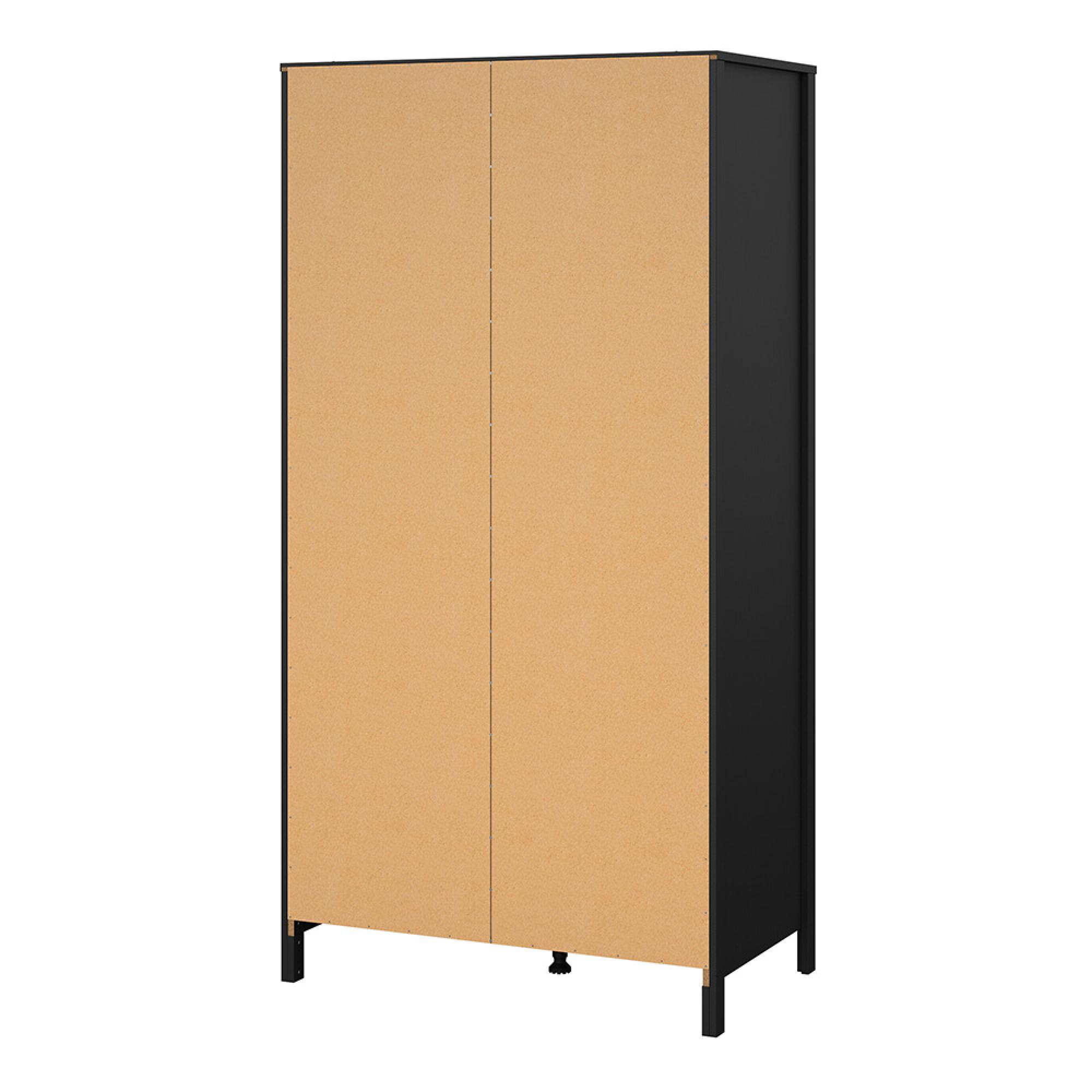 Madrid Wardrobe - 2 Door - Black